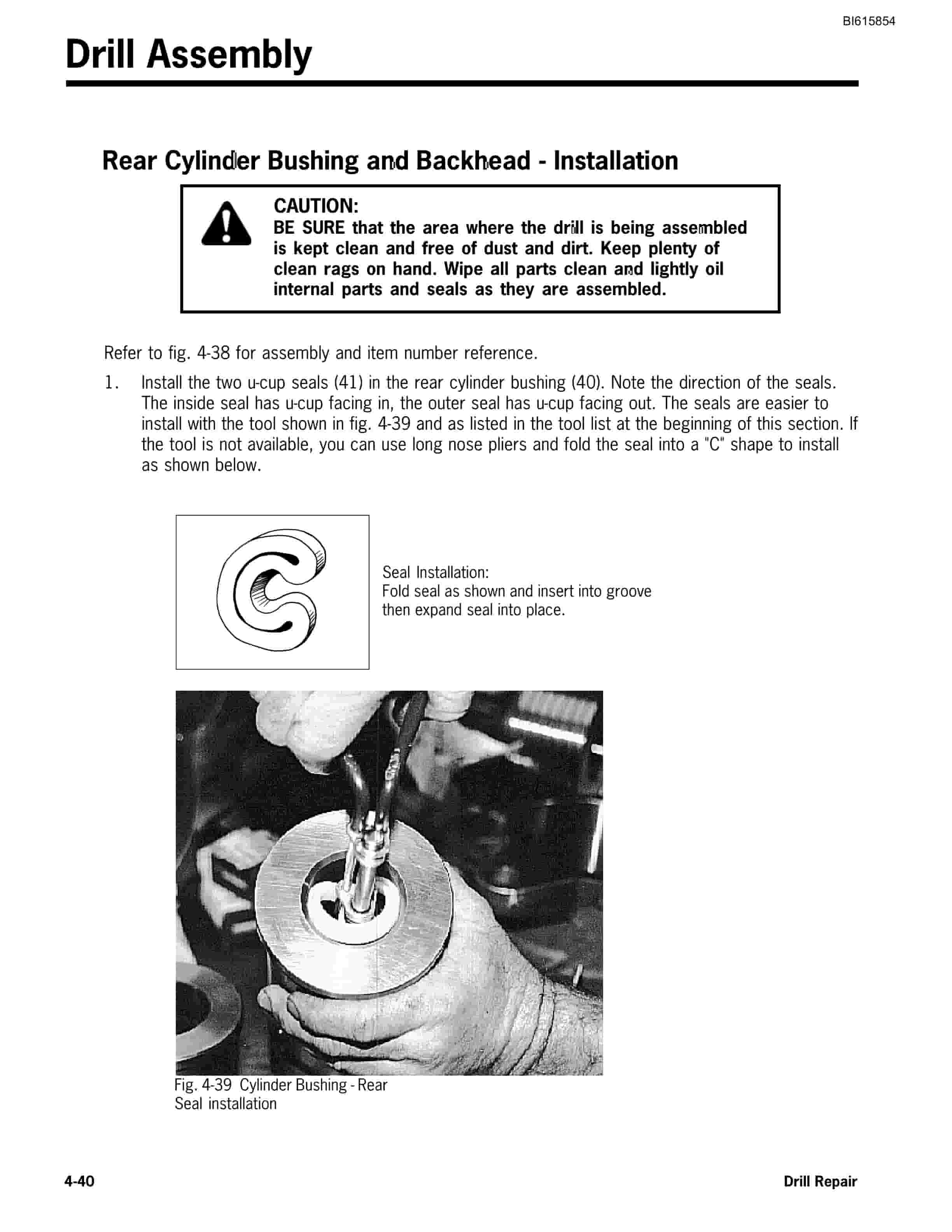 Bucyrus HPR5128, HPR6832 Hydraulic Rock Drill Service Manual BI615854-2
