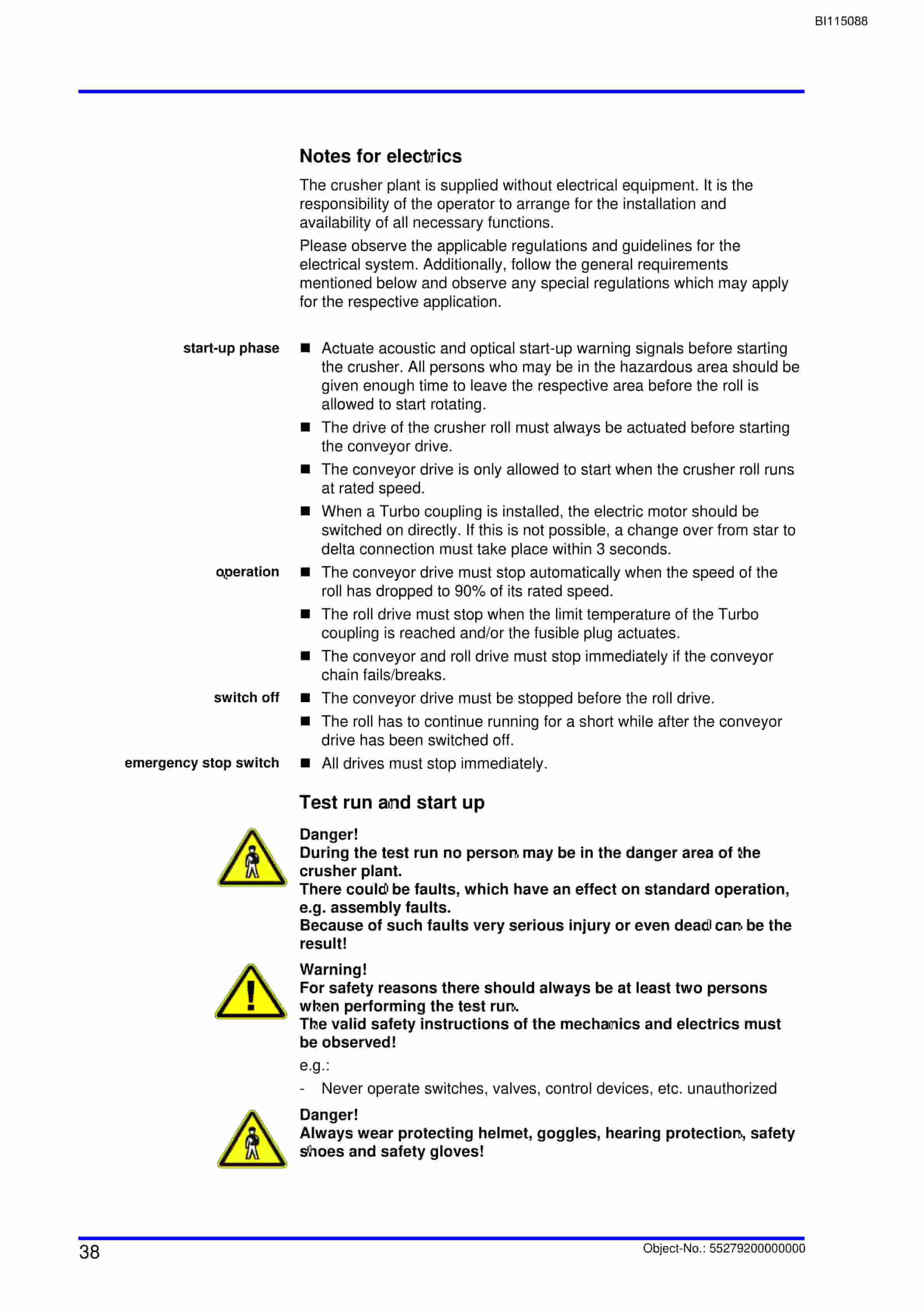 Bucyrus Impact Roll Crusher SB 0916 Technical Manual BI115088-5