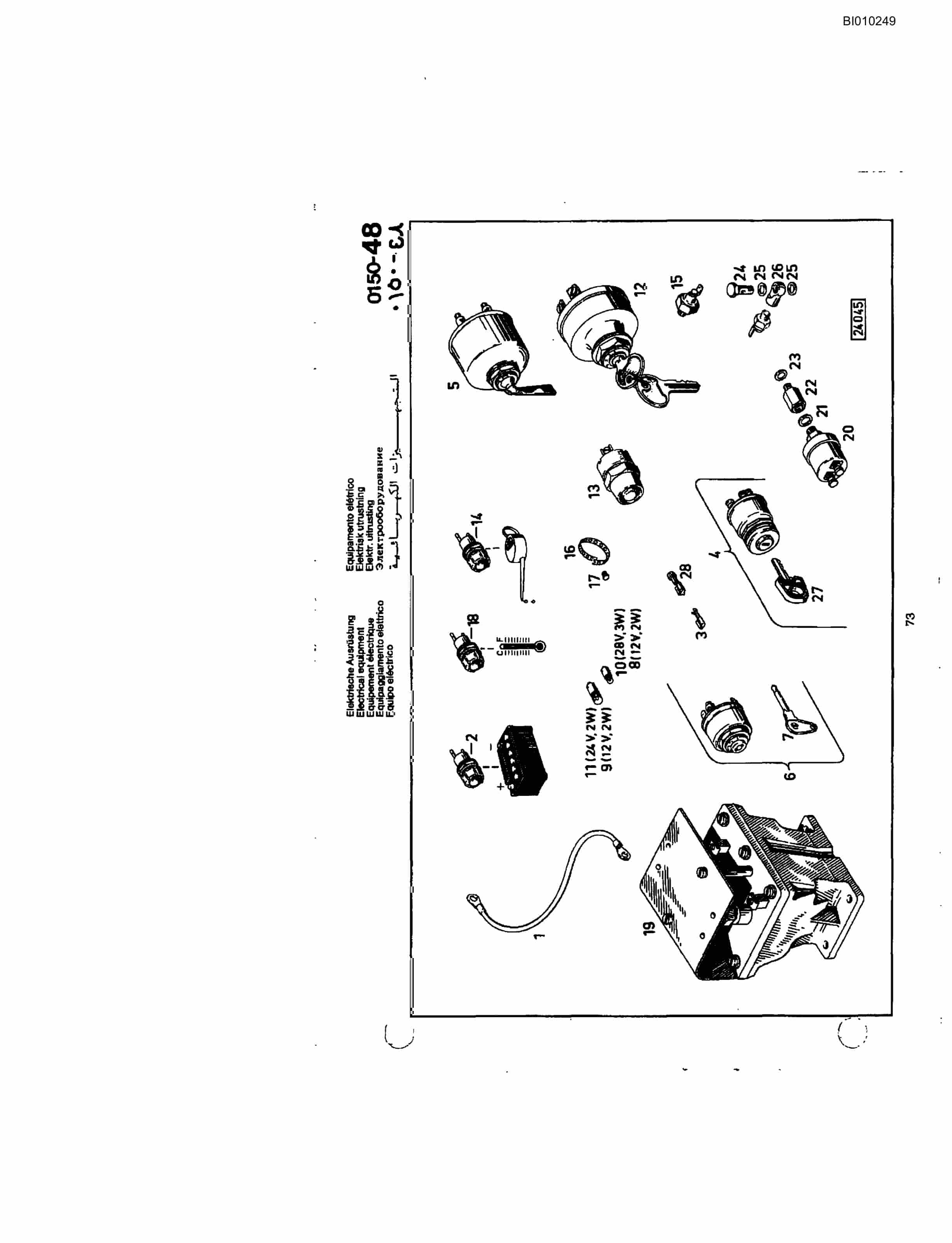 Bucyrus Jumbo 886 Diesel Mini-Bore Parts Catalog BI010249-2