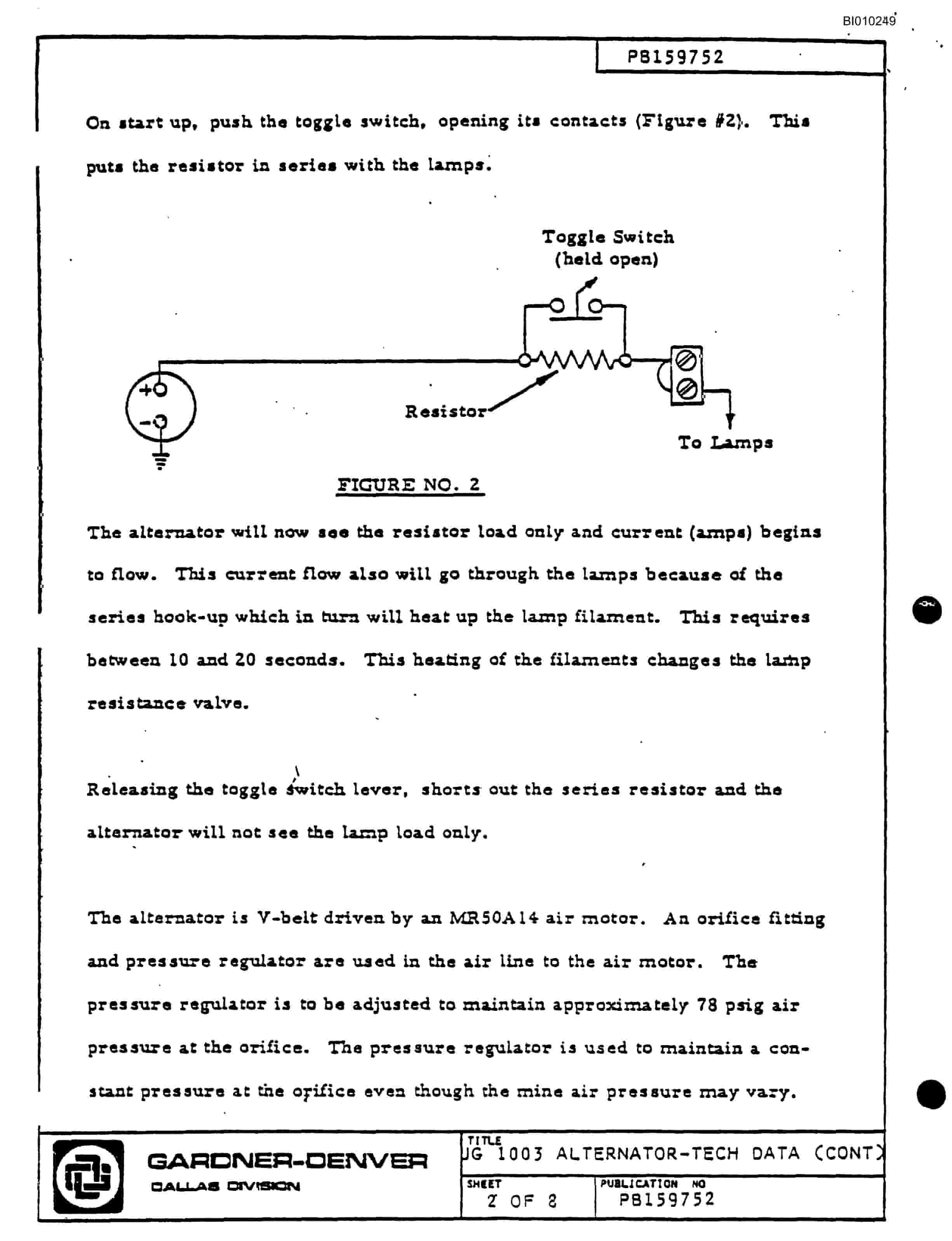 Bucyrus Jumbo 886 Diesel Mini-Bore Parts Catalog BI010249-5
