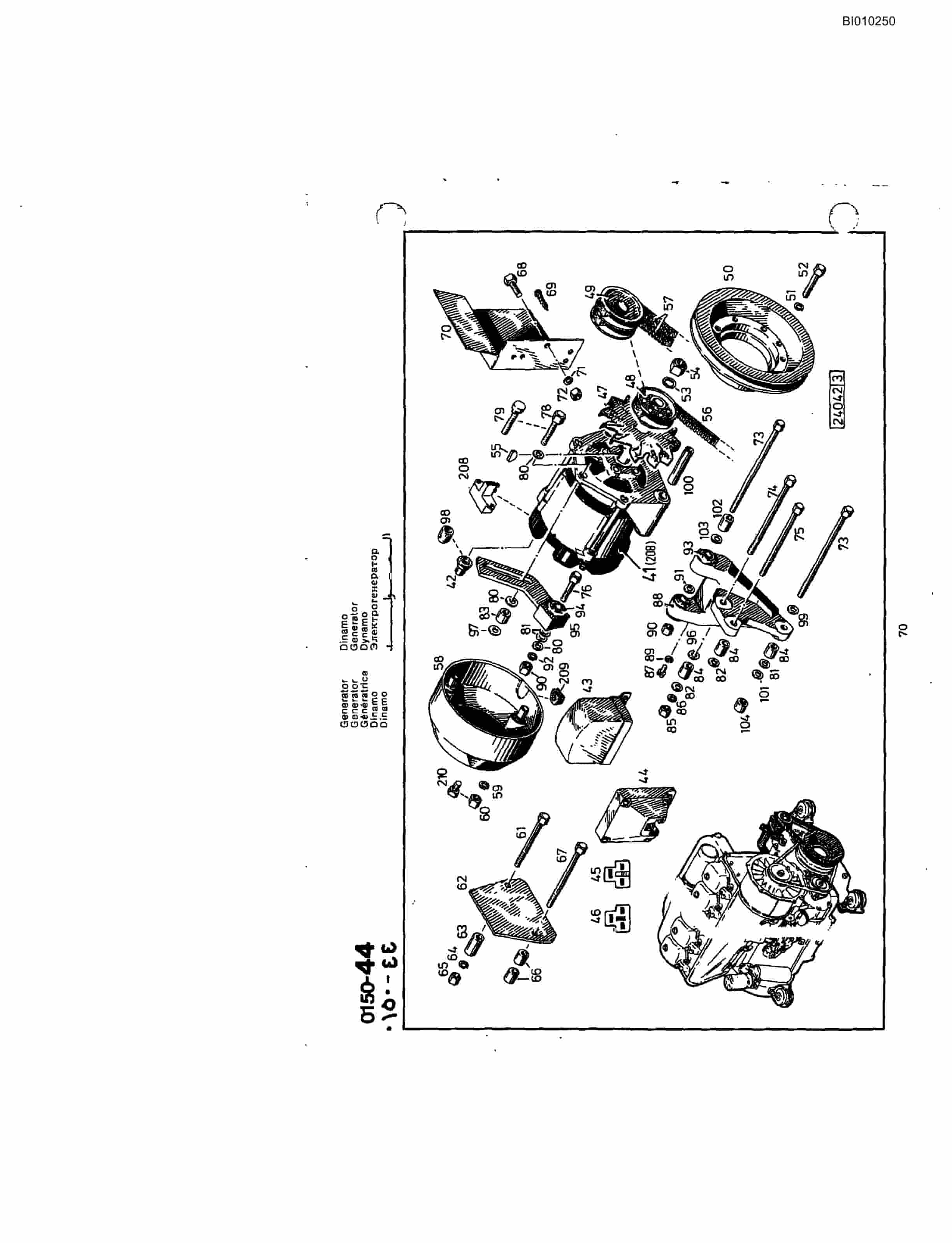 Bucyrus Jumbo 887 Diesel Mini-Bore Parts Catalog BI010250-2
