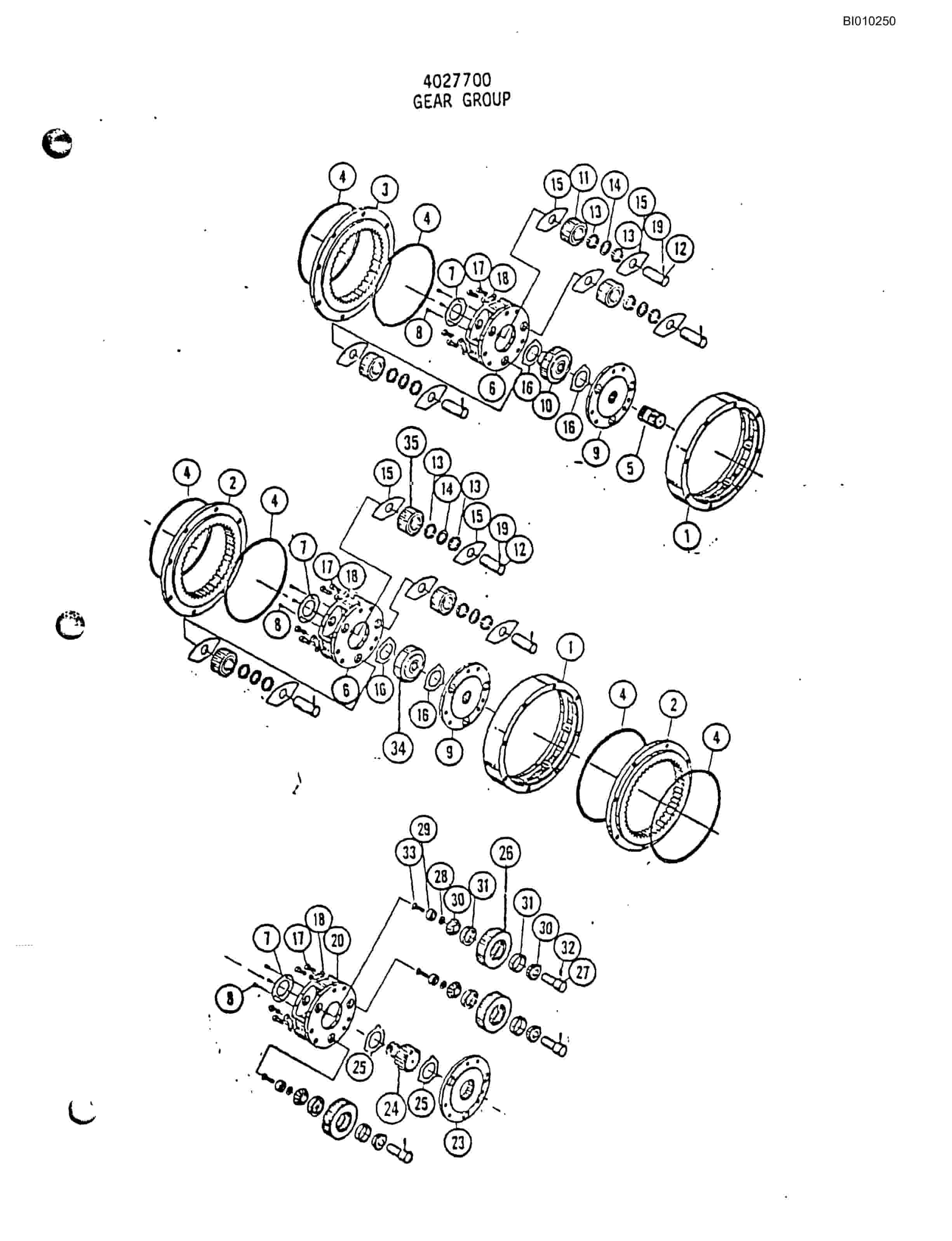 Bucyrus Jumbo 887 Diesel Mini-Bore Parts Catalog BI010250-4