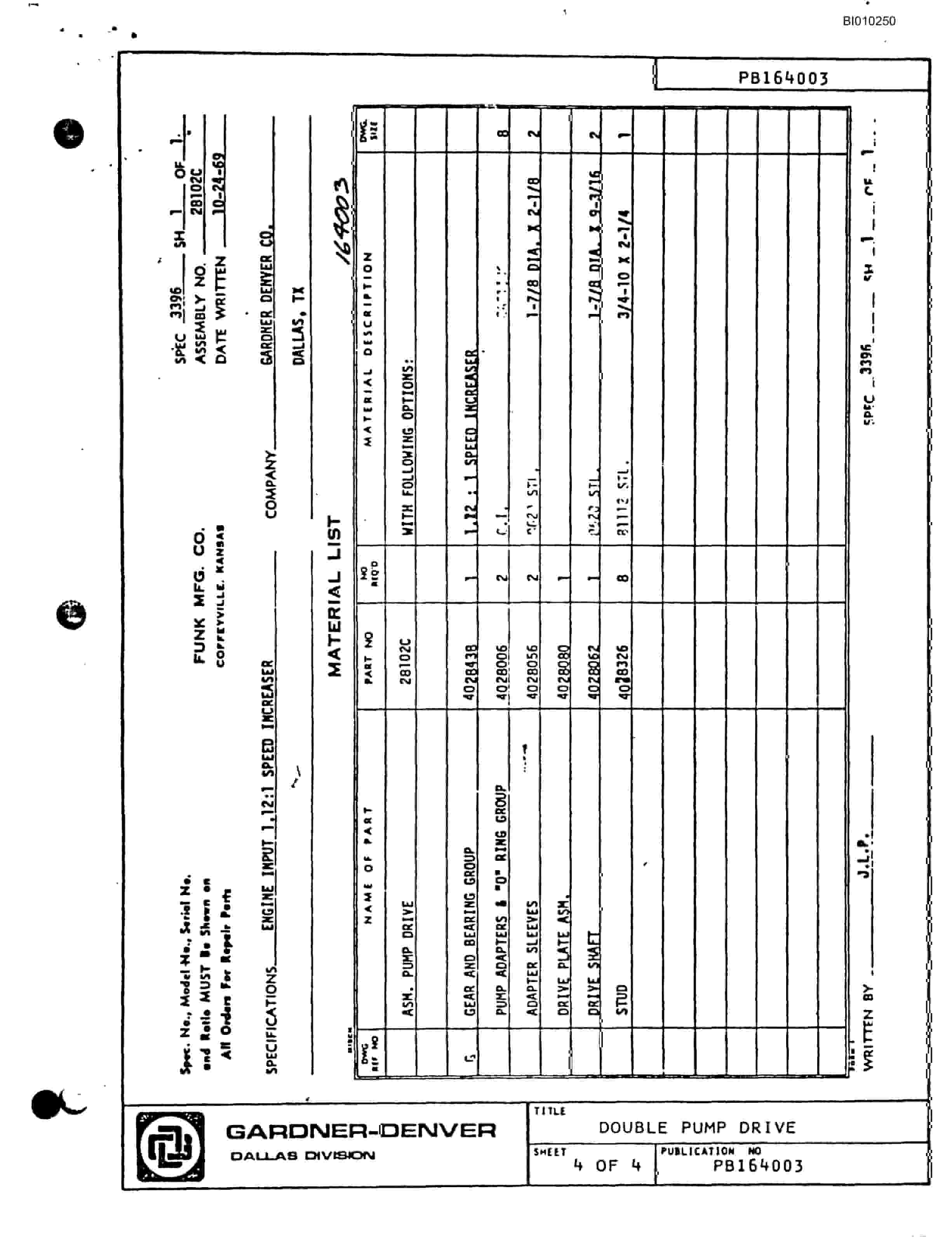 Bucyrus Jumbo 887 Diesel Mini-Bore Parts Catalog BI010250-5