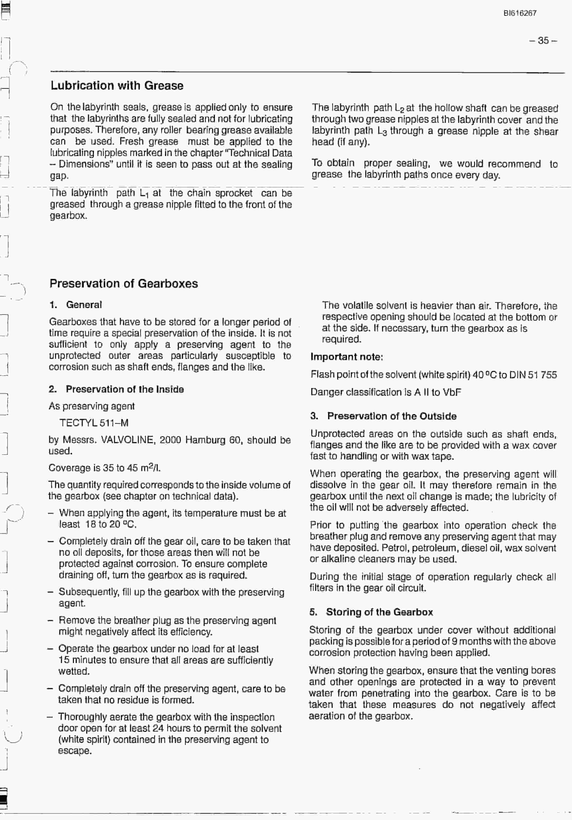 Bucyrus K-27W Bevel Spur Gearbox Technical Manual BI616267-2