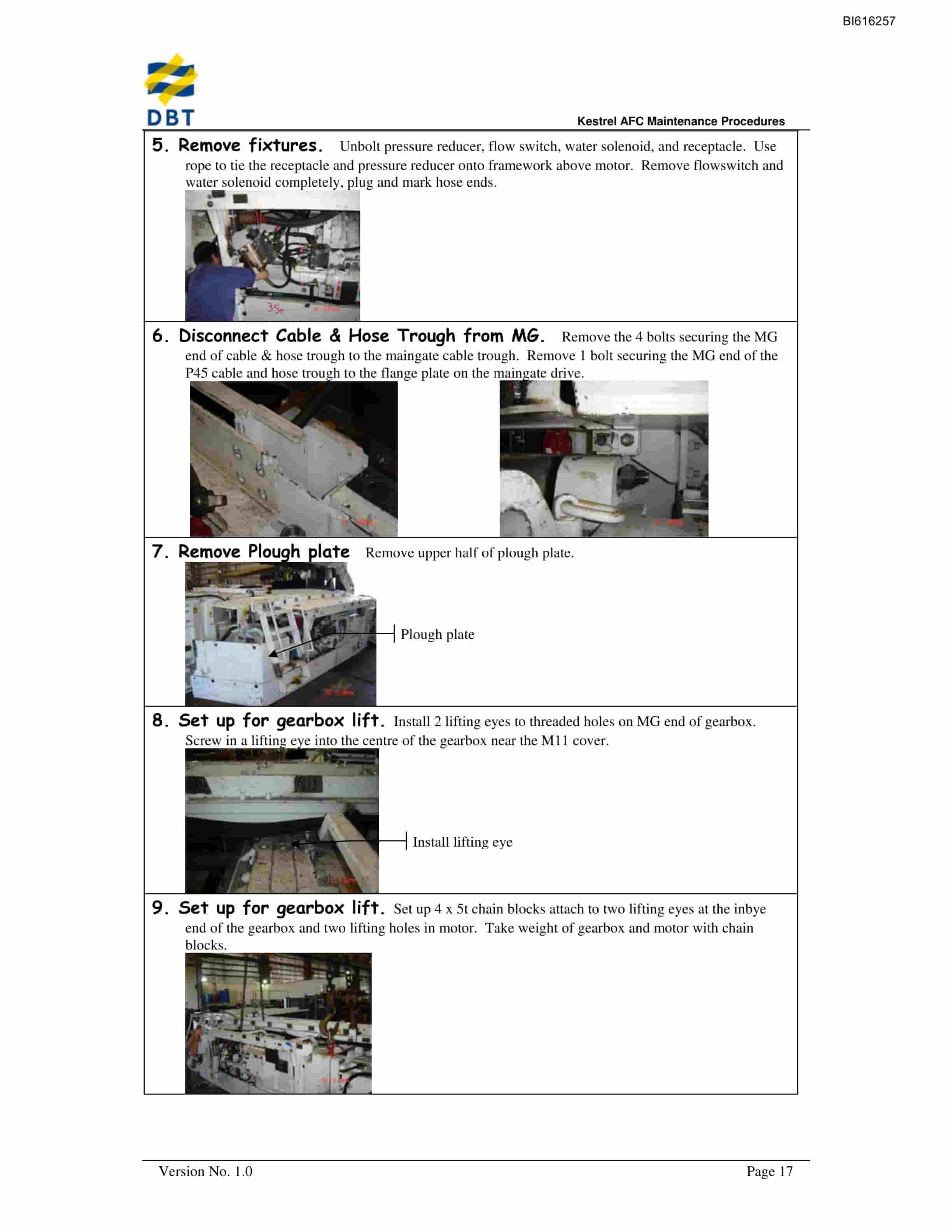 Bucyrus Kestrel AFC Maintenance Procedures Technical Manual BI616257-4