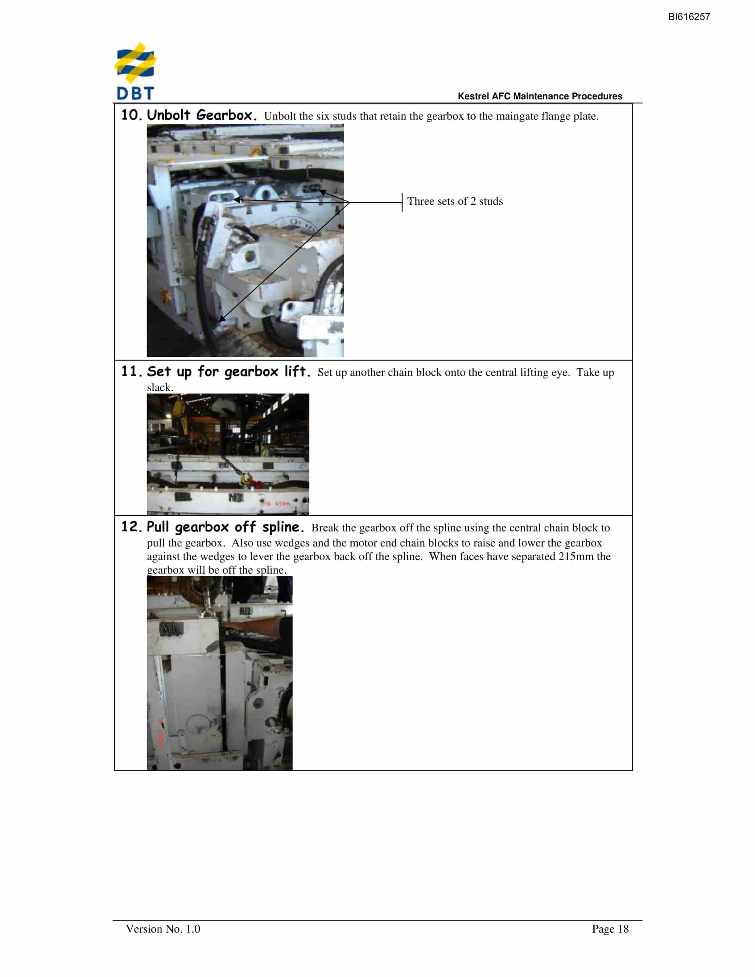 Bucyrus Kestrel AFC Maintenance Procedures Technical Manual BI616257-5