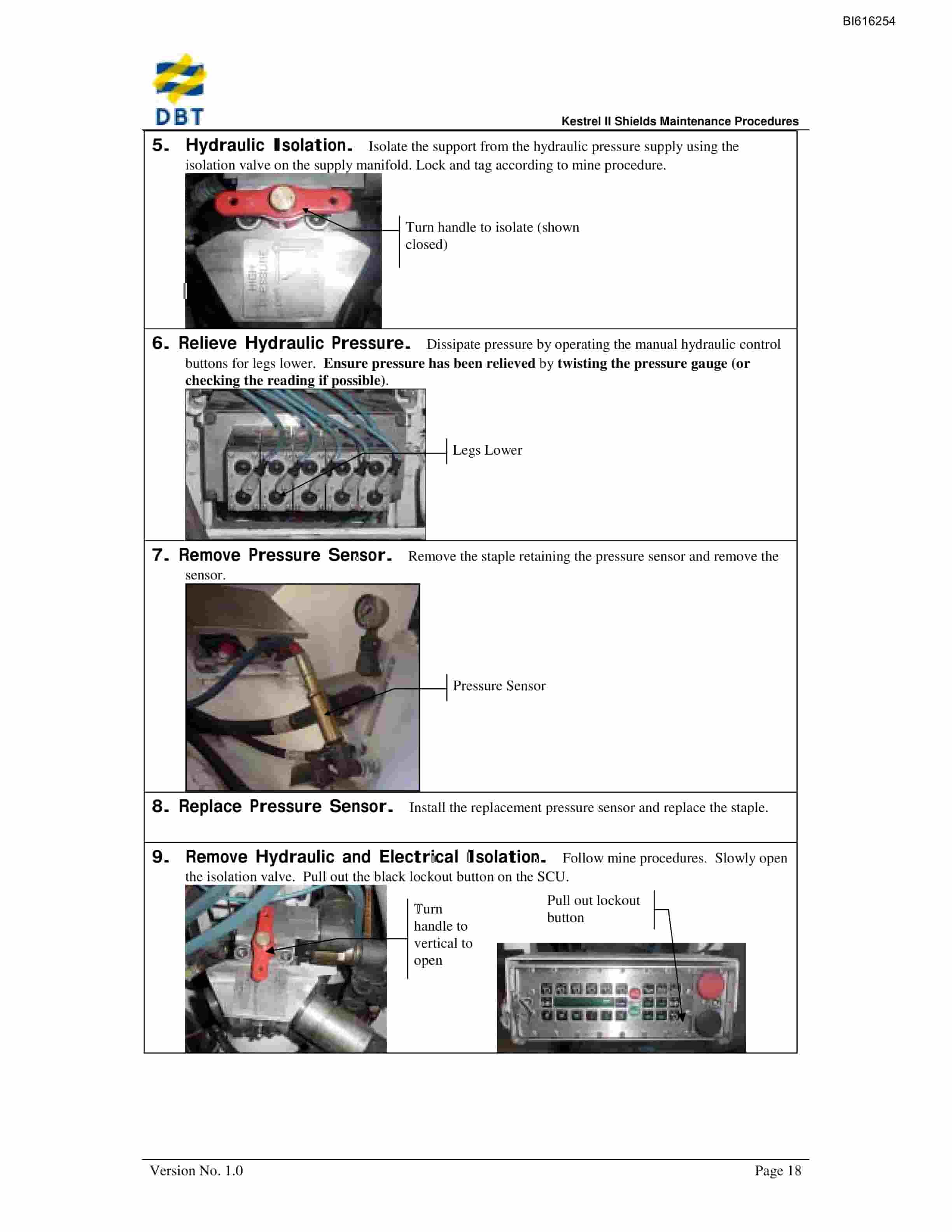 Bucyrus Kestrel II Shield Technical Manual BI616254-4