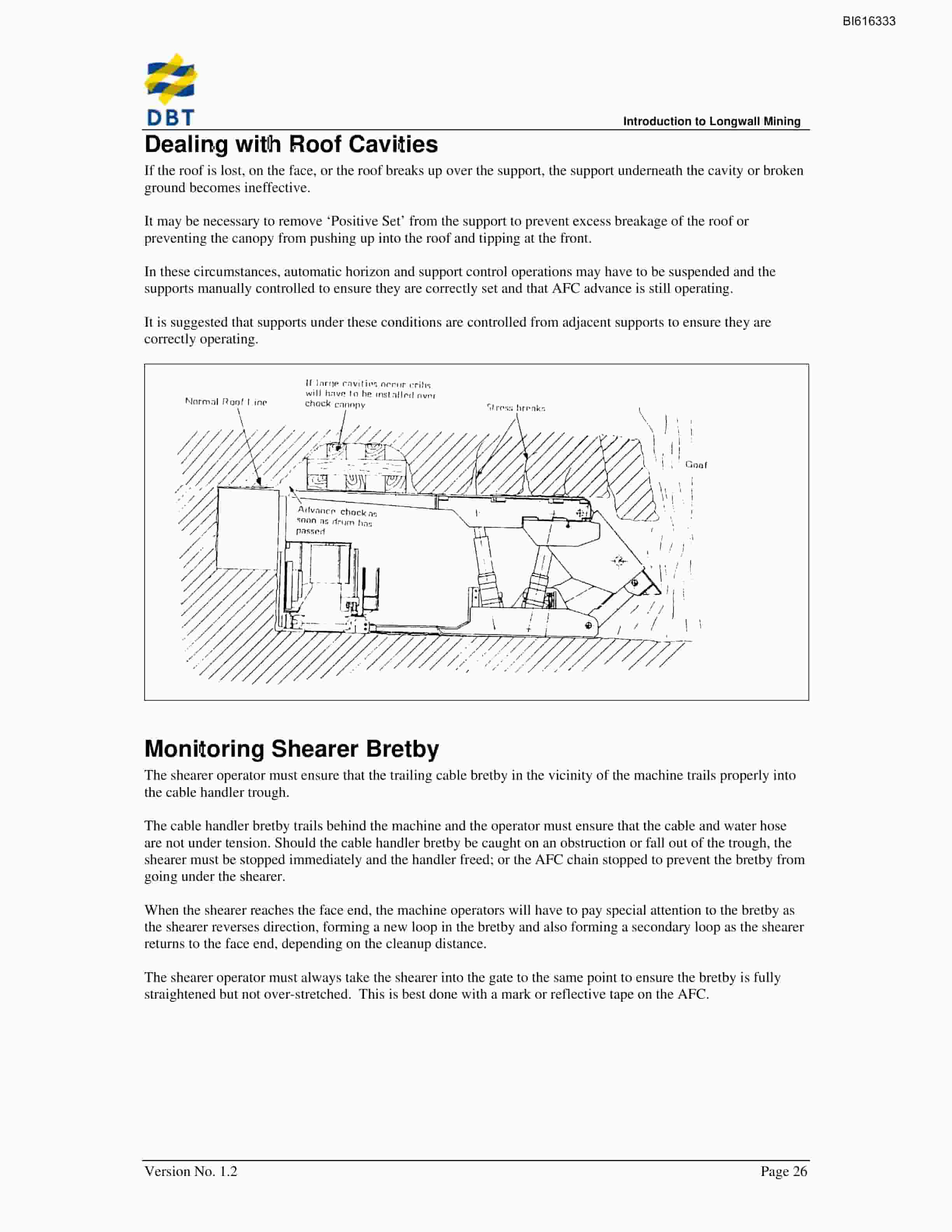 Bucyrus Longwall Mining Technical Manual BI616333-3