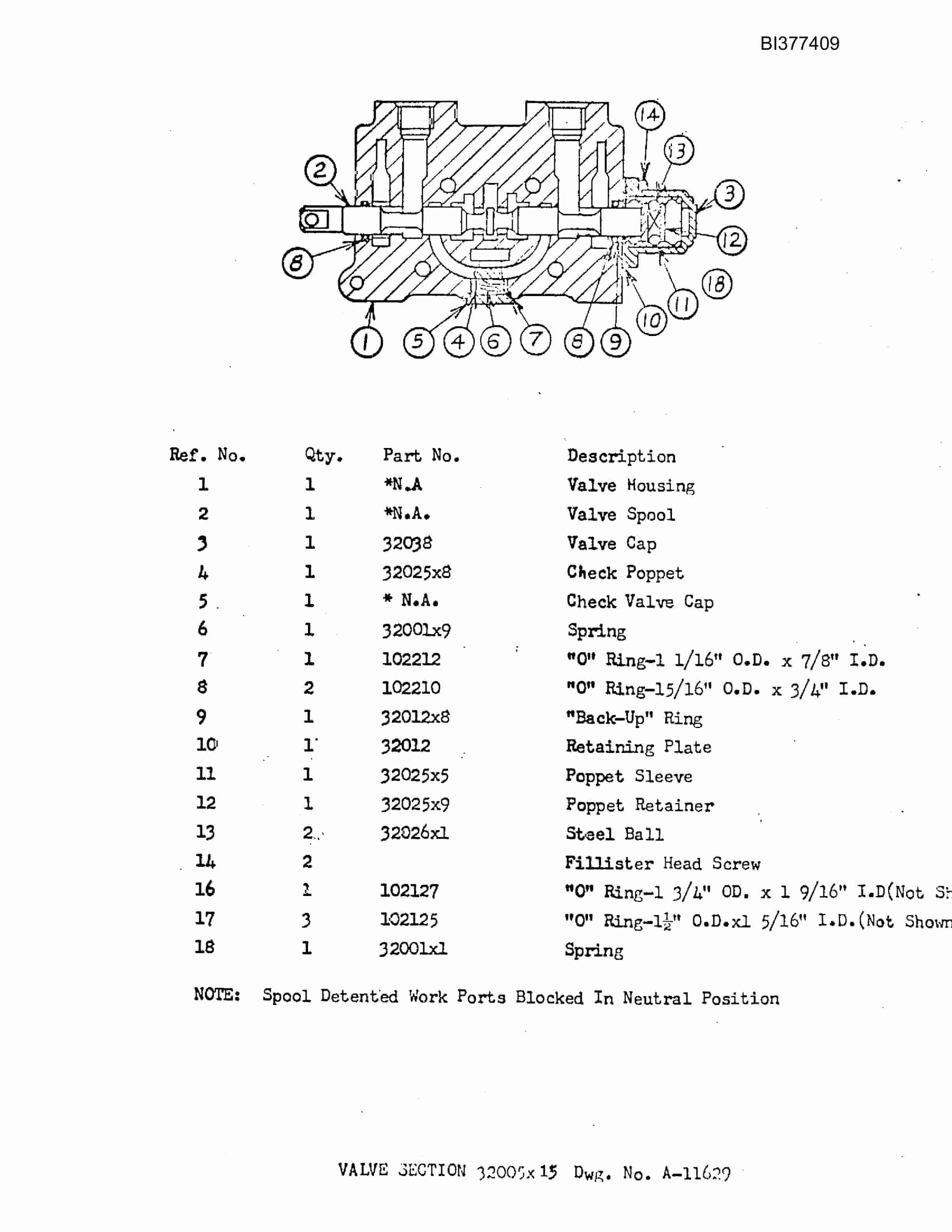 Bucyrus LRB-15A Roof Bolter Parts Catalog BI377409-2