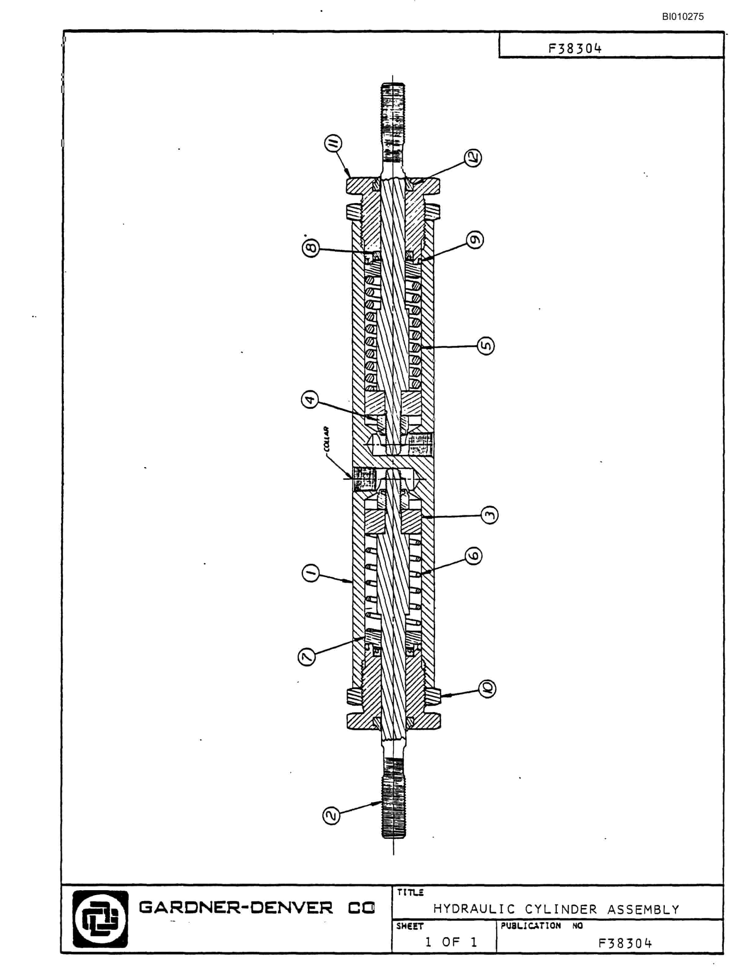 Bucyrus Mark III Hydraulic Jumbo Parts Catalog BI010275-4