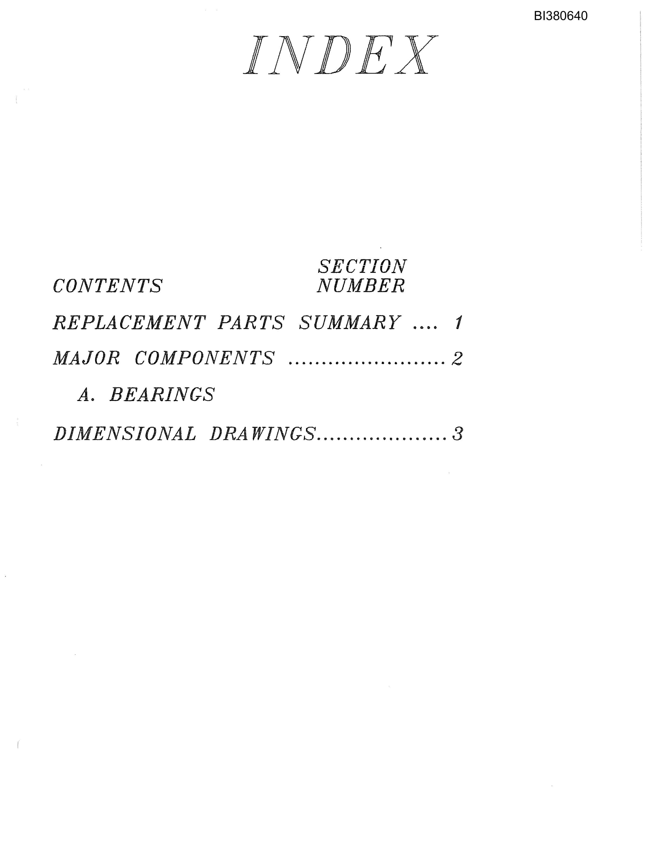 Bucyrus Marrowbone Parts Catalog BI380640-2