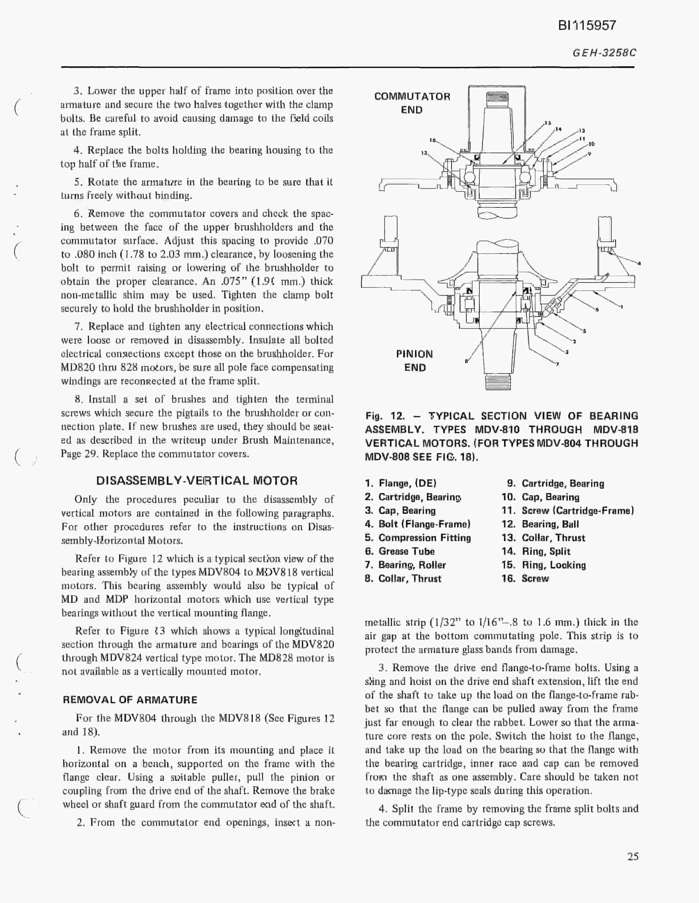 Bucyrus MD-800 Renewal Technical Manual BI115957-3
