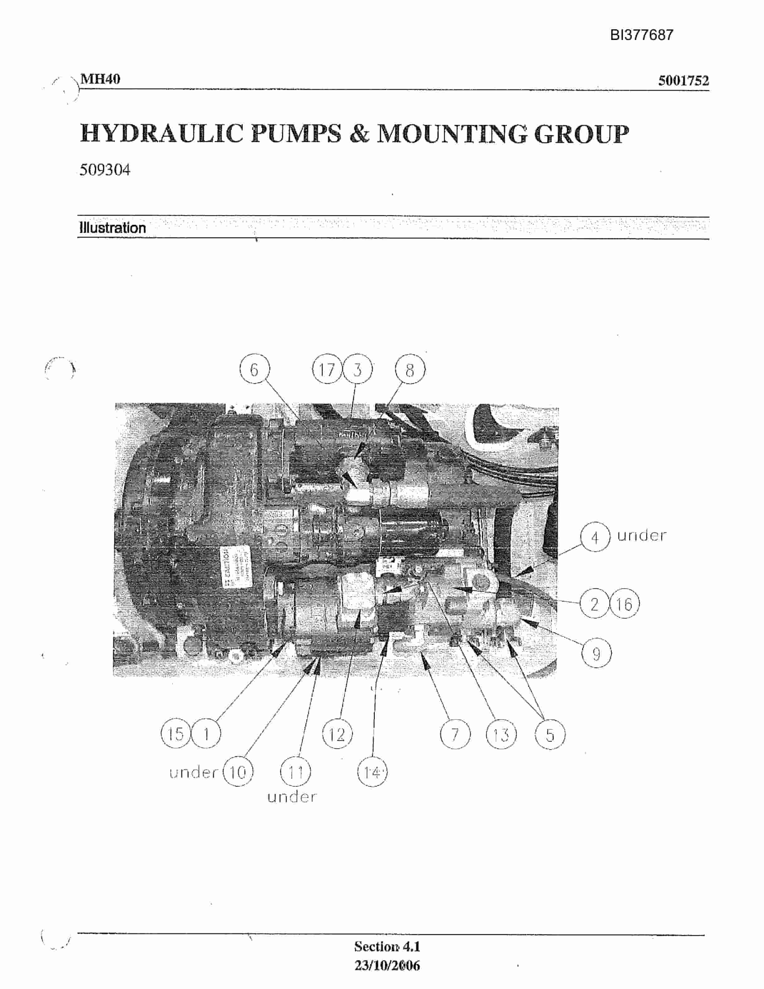 Bucyrus MH-40 Parts Catalog BI377687-2