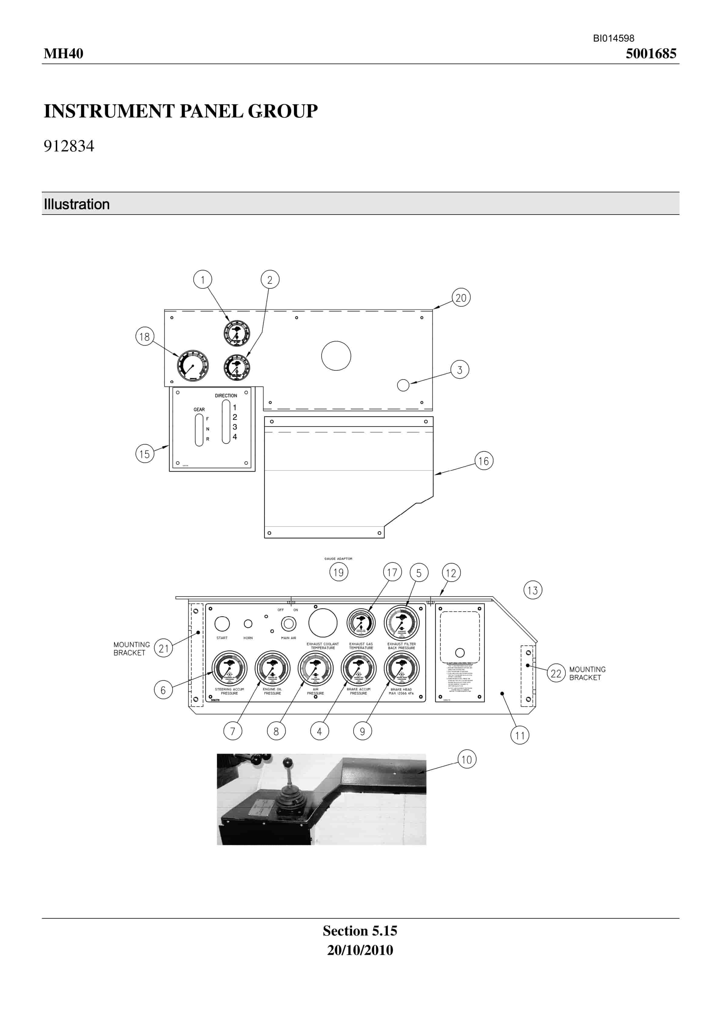 Bucyrus MH-40 Shield Hauler Parts Manual BI014598-4