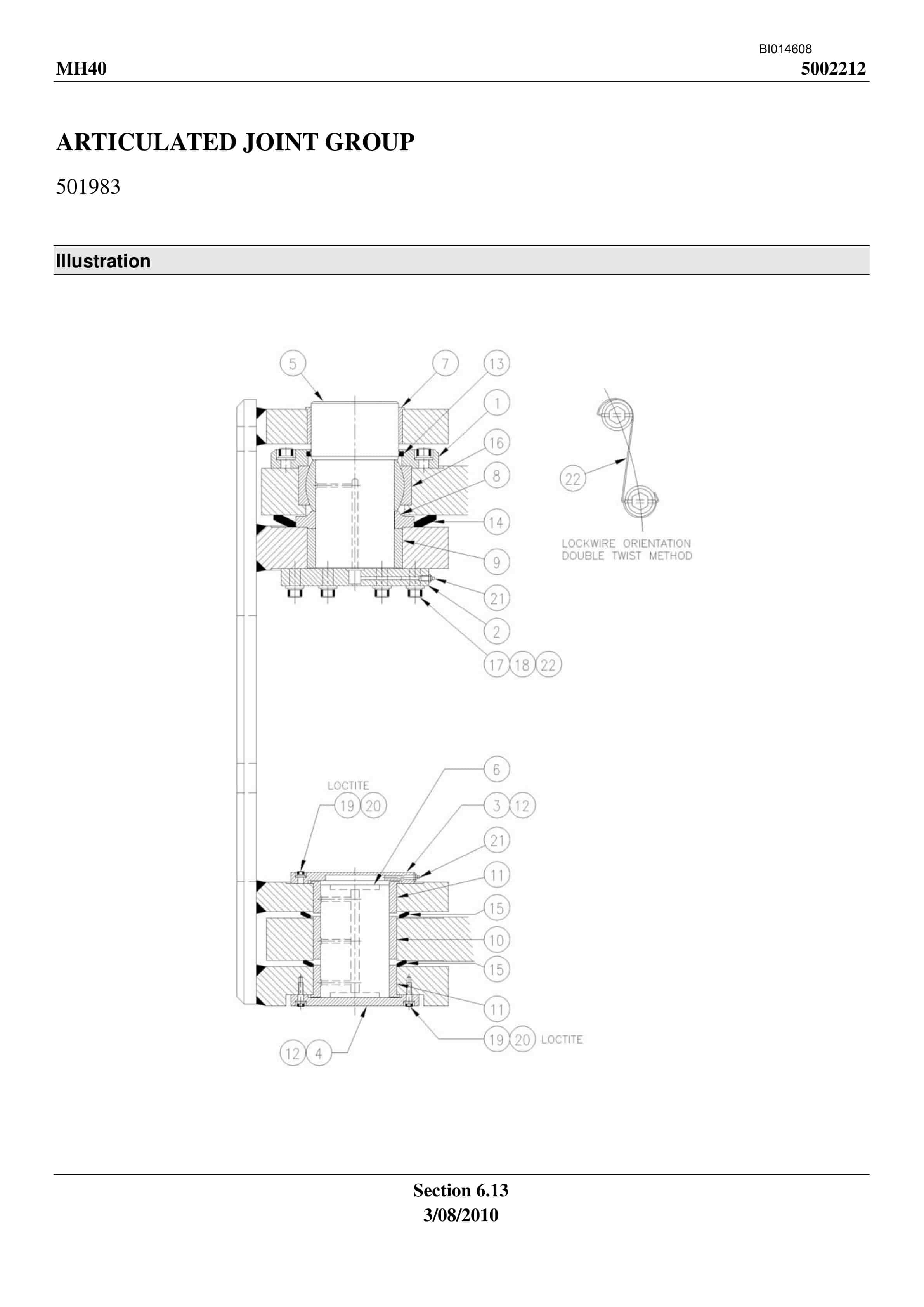 Bucyrus MH-40 Shield Hauler Parts Manual BI014608-5