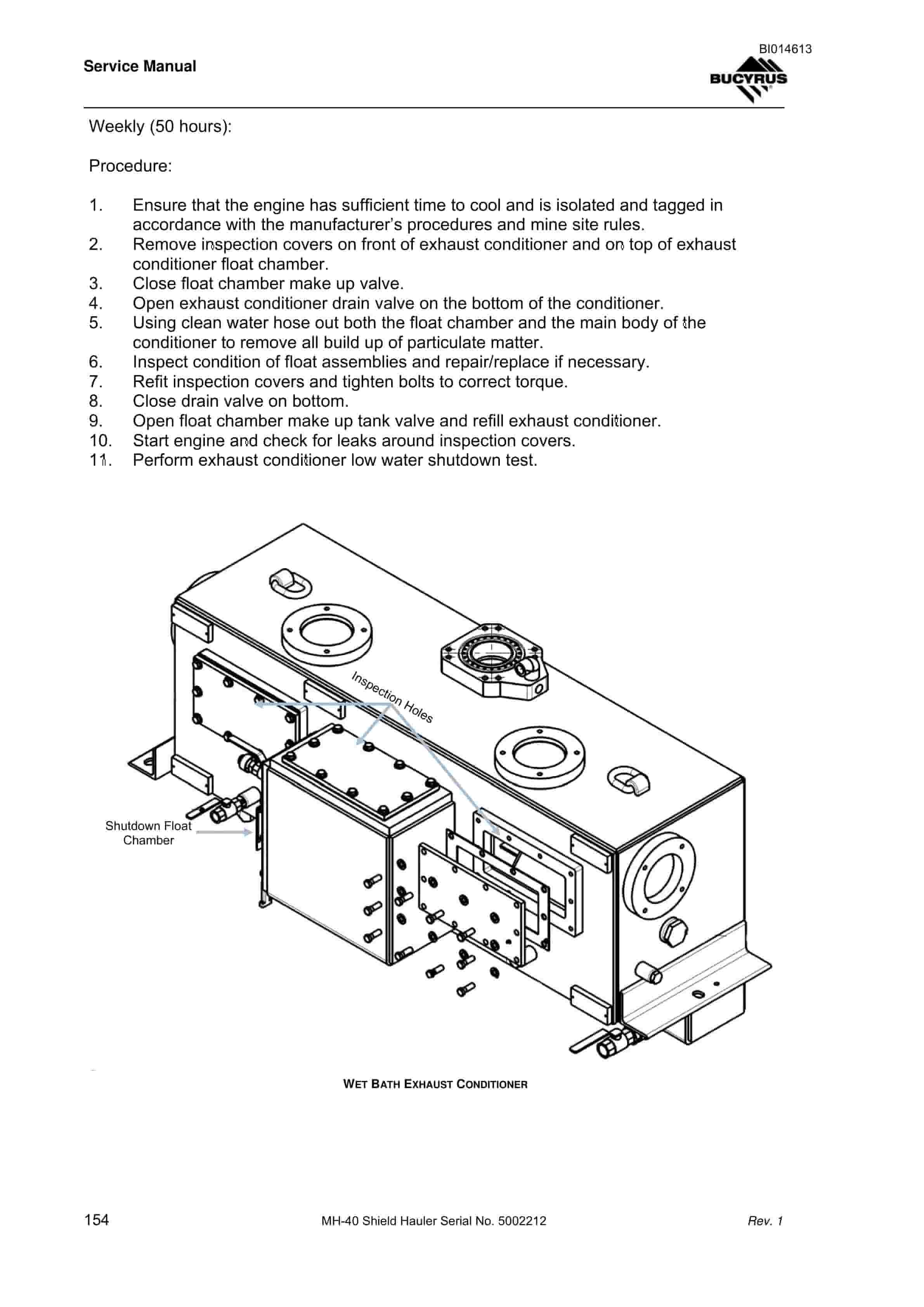 Bucyrus MH-40 Shield Hauler Service Manual BI014613 2 Bucyrus MH-40 Shield Hauler Service Manual BI014613 - Image 2