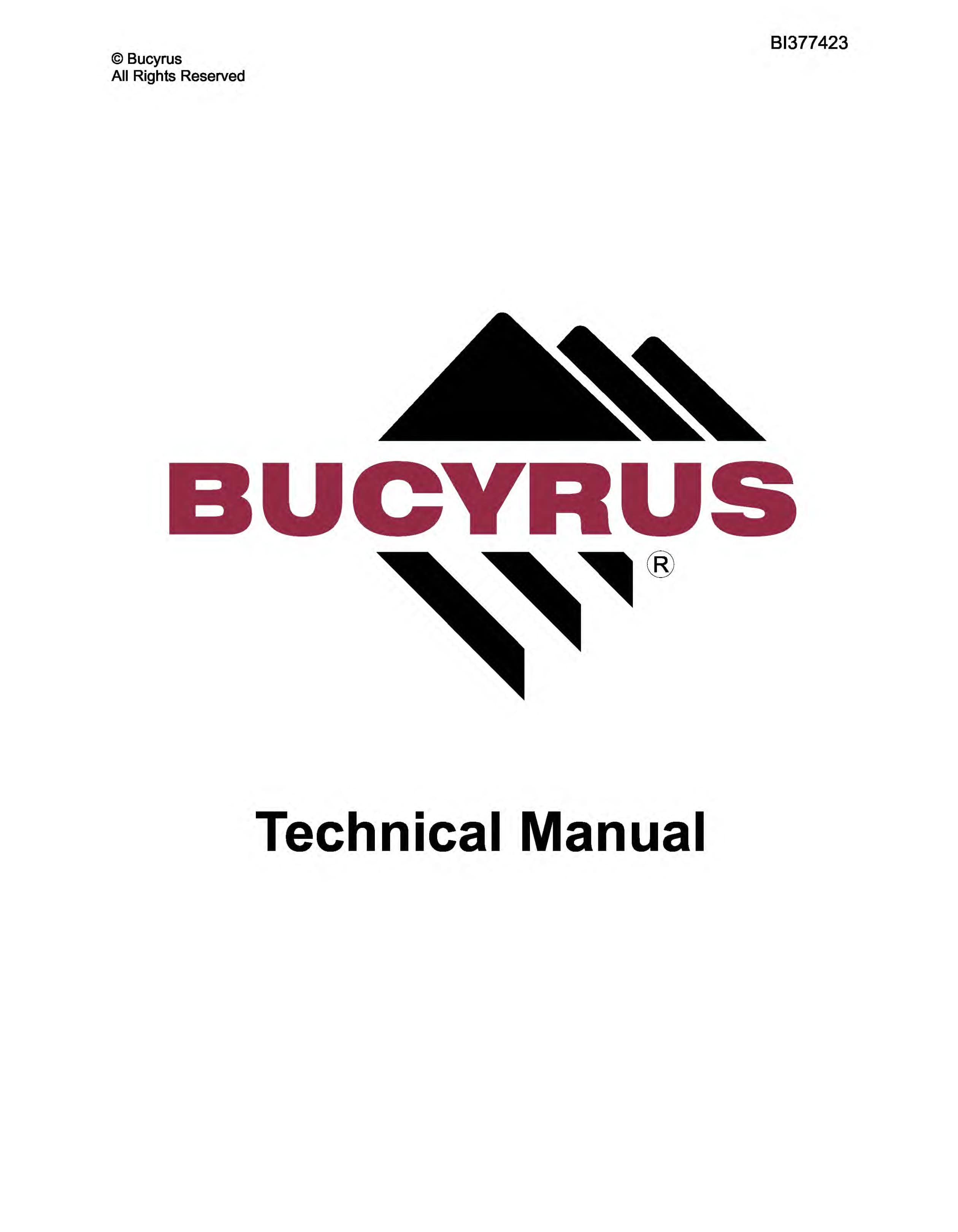 Bucyrus Mimosa VI Technical Manual BI377423