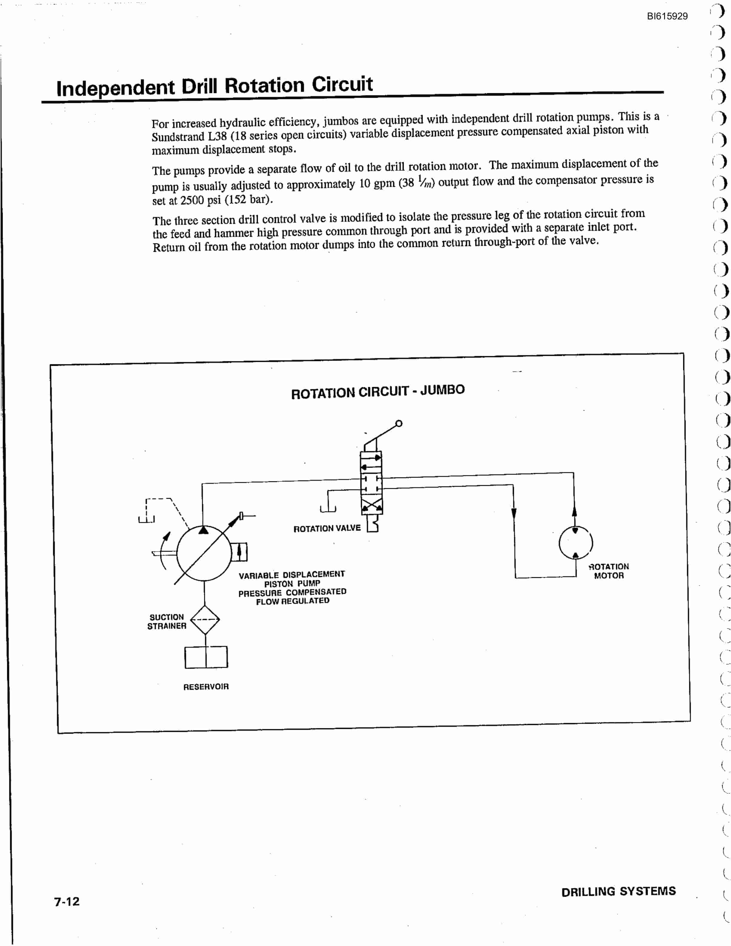 Bucyrus MK20HE Electric Hydraulic Single Boom Jumbo Technical Manual BI615929-3