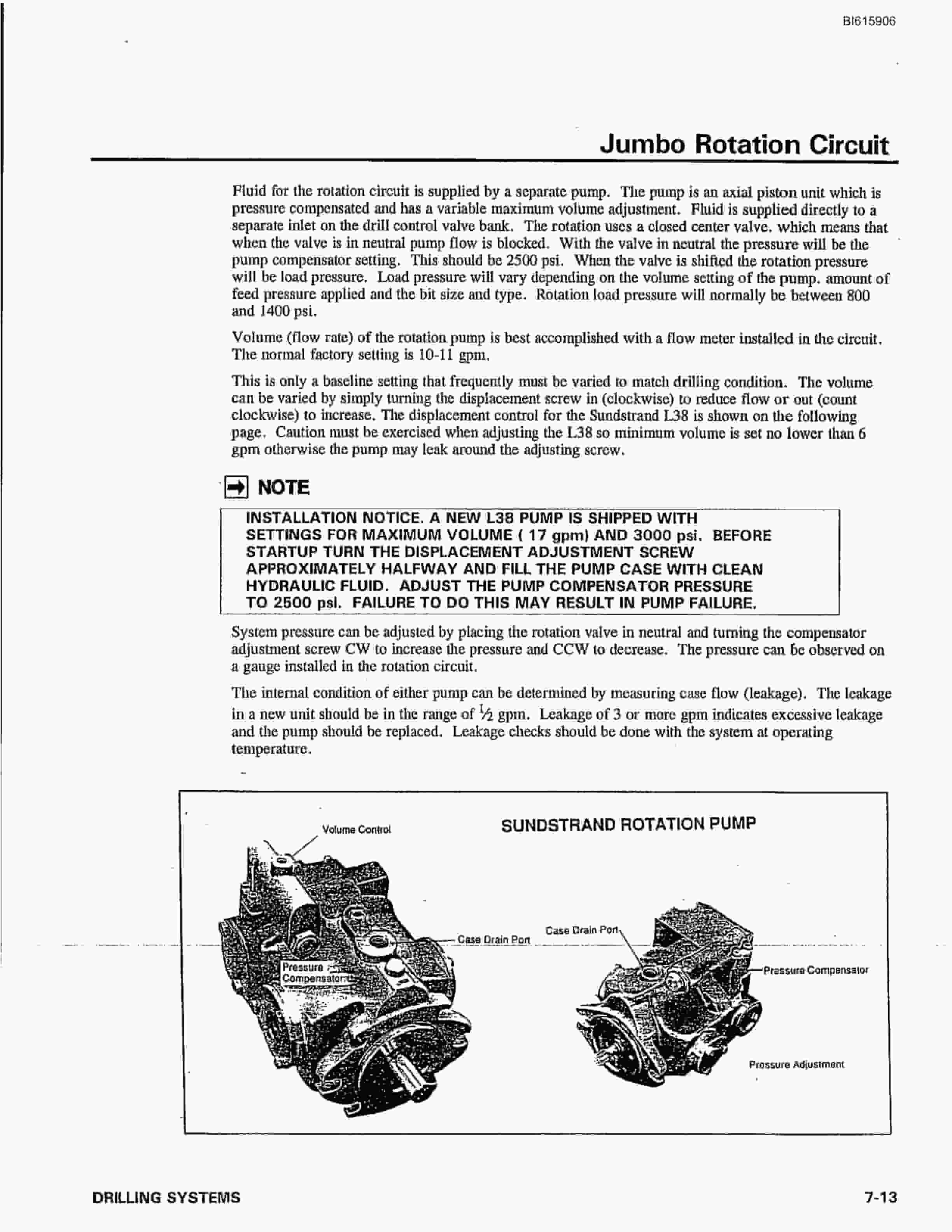 Bucyrus MK20HE Single Boom Hydraulic Jumbo Technical Manual BI615906-3