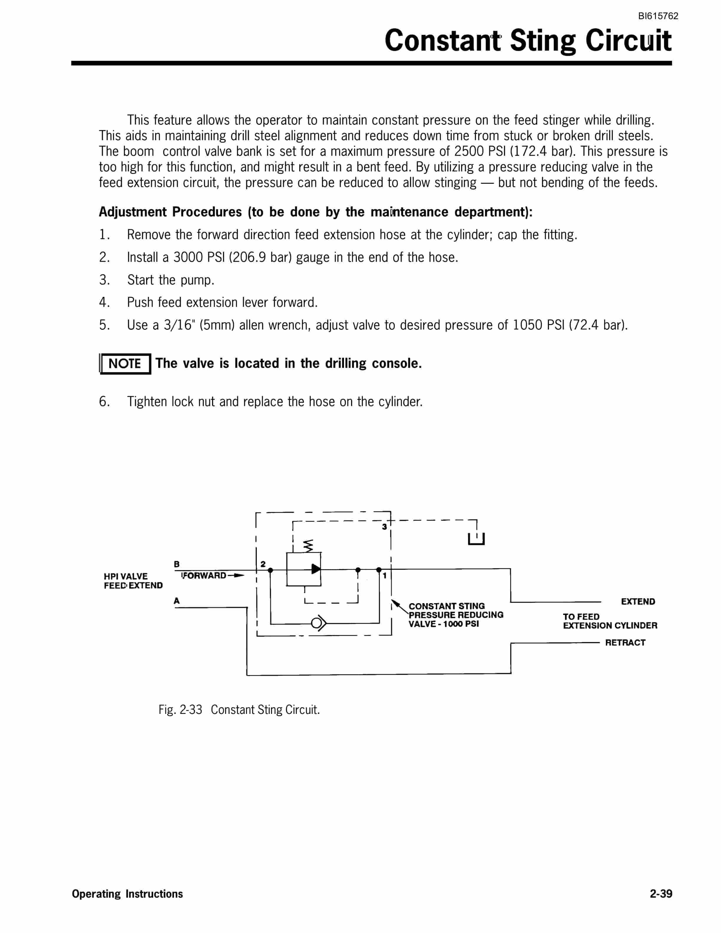 Bucyrus MK35HE Two Boom Articulated Hydraulic Jumbo Technical Manual BI615762-4