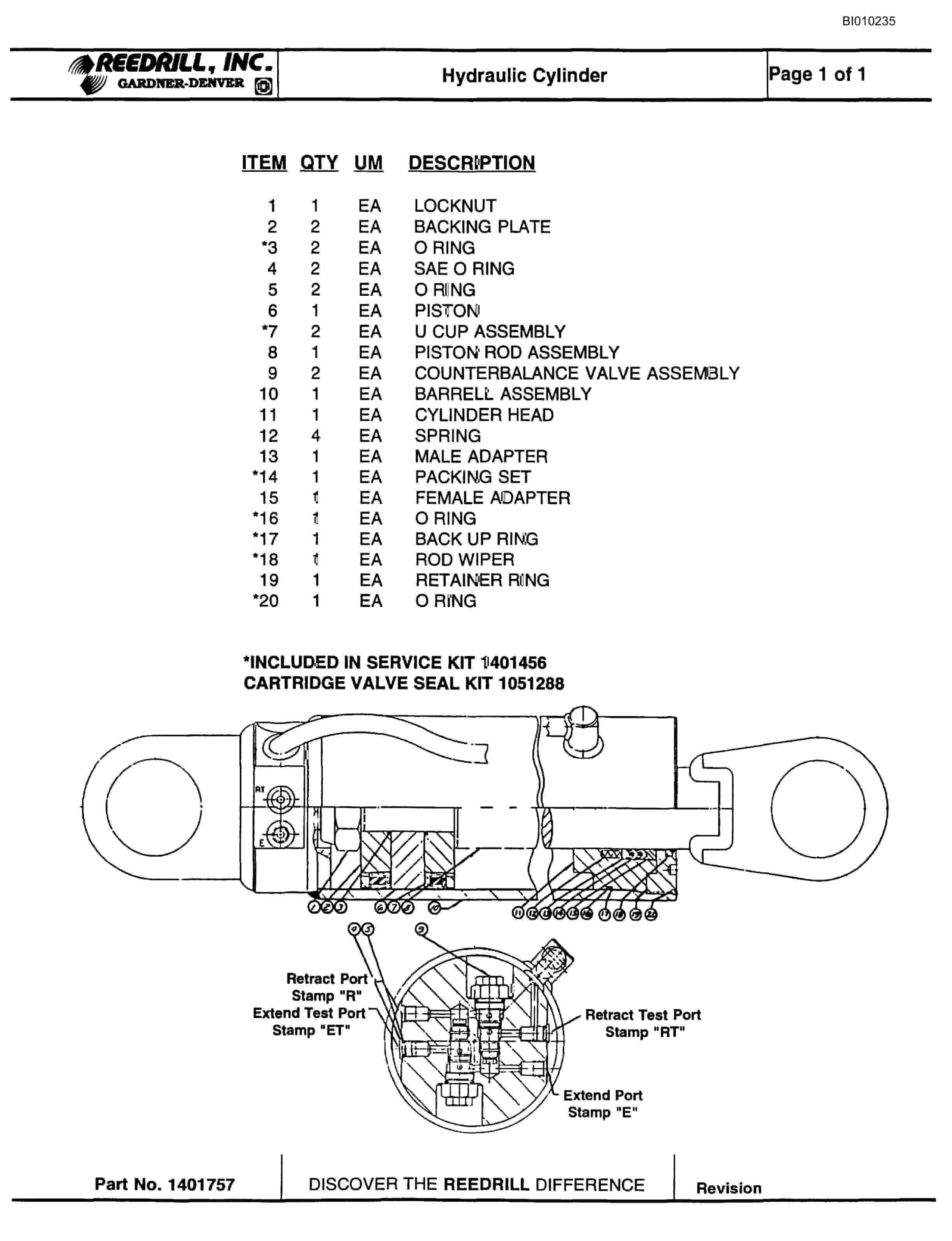 Bucyrus MK45HD Single Boom Hydraulic Jumbo Parts Catalog BI010235-4