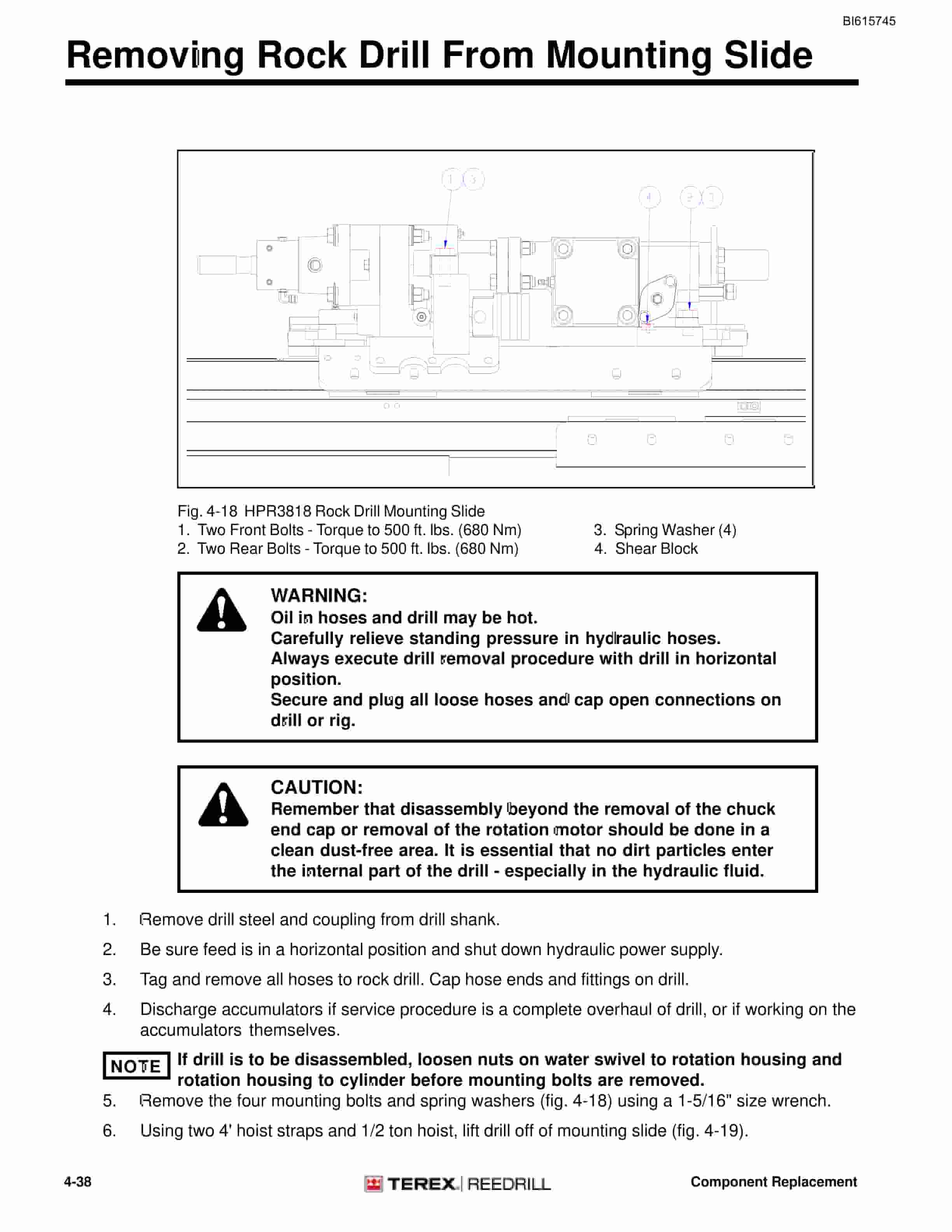 Bucyrus MK4HE-D Single Boom Hydraulic Jumbo Technical Manual BI615745-3