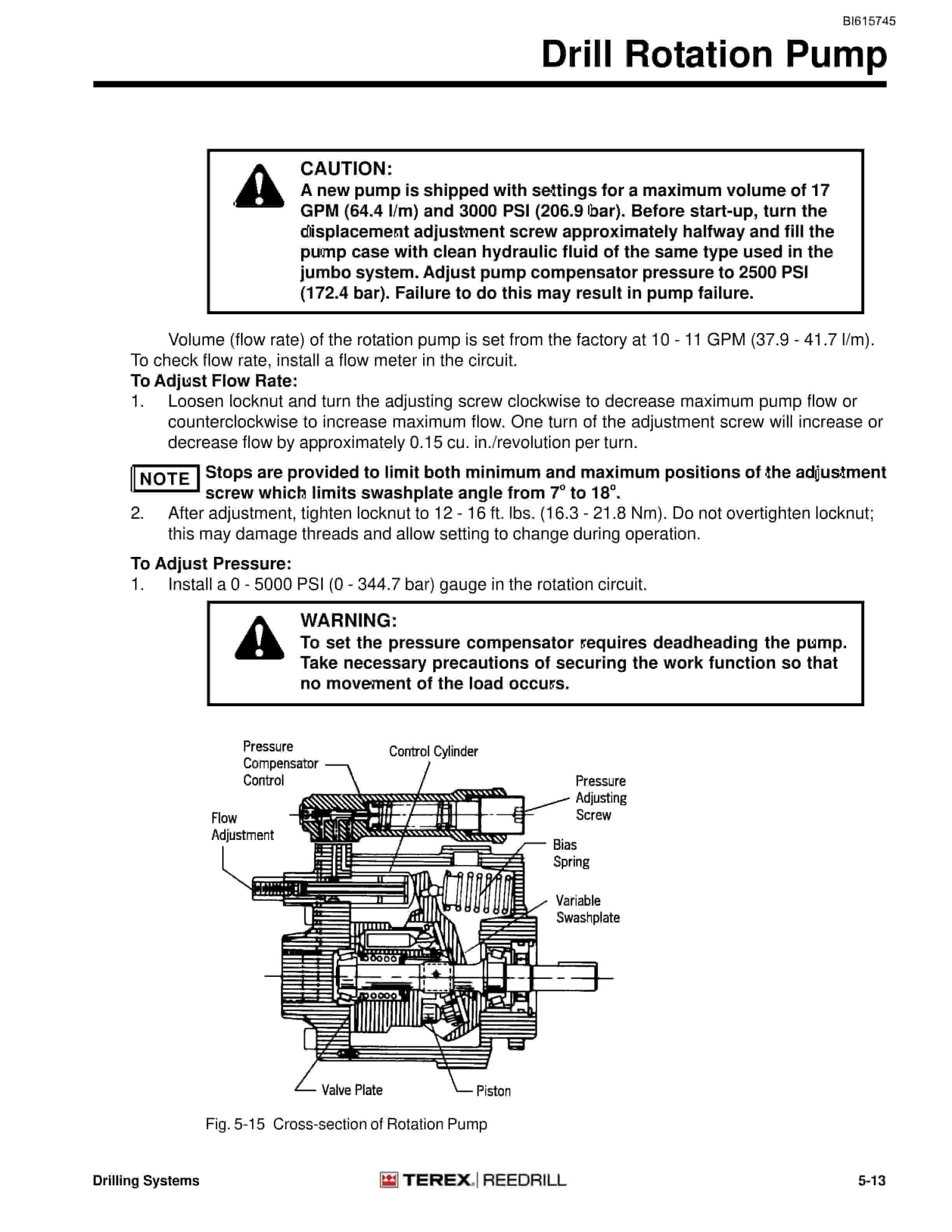 Bucyrus MK4HE-D Single Boom Hydraulic Jumbo Technical Manual BI615745-5