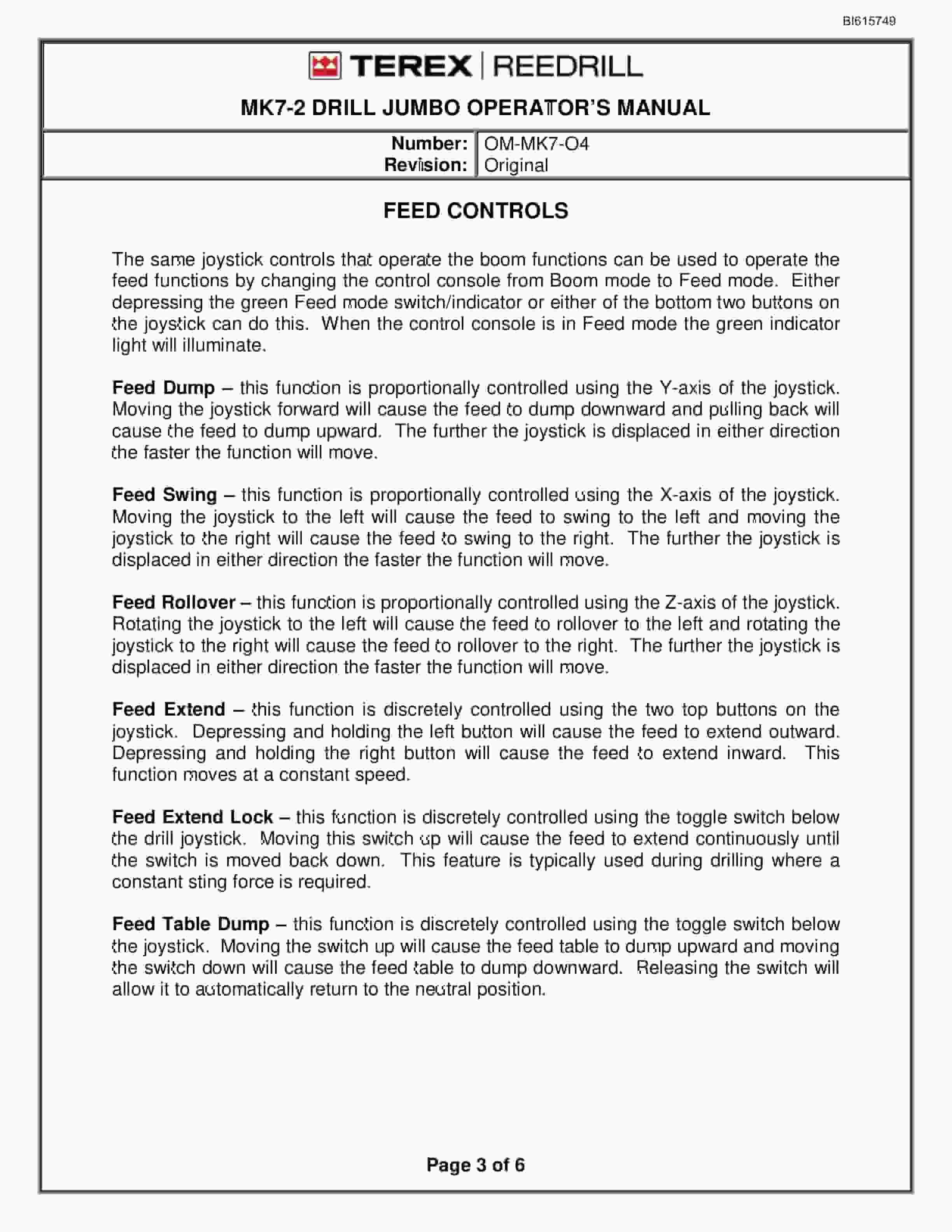 Bucyrus MK7-2 Drilling Equipment Technical Manual BI615749 5 Bucyrus MK7-2 Drilling Equipment Technical Manual BI615749 - Image 5