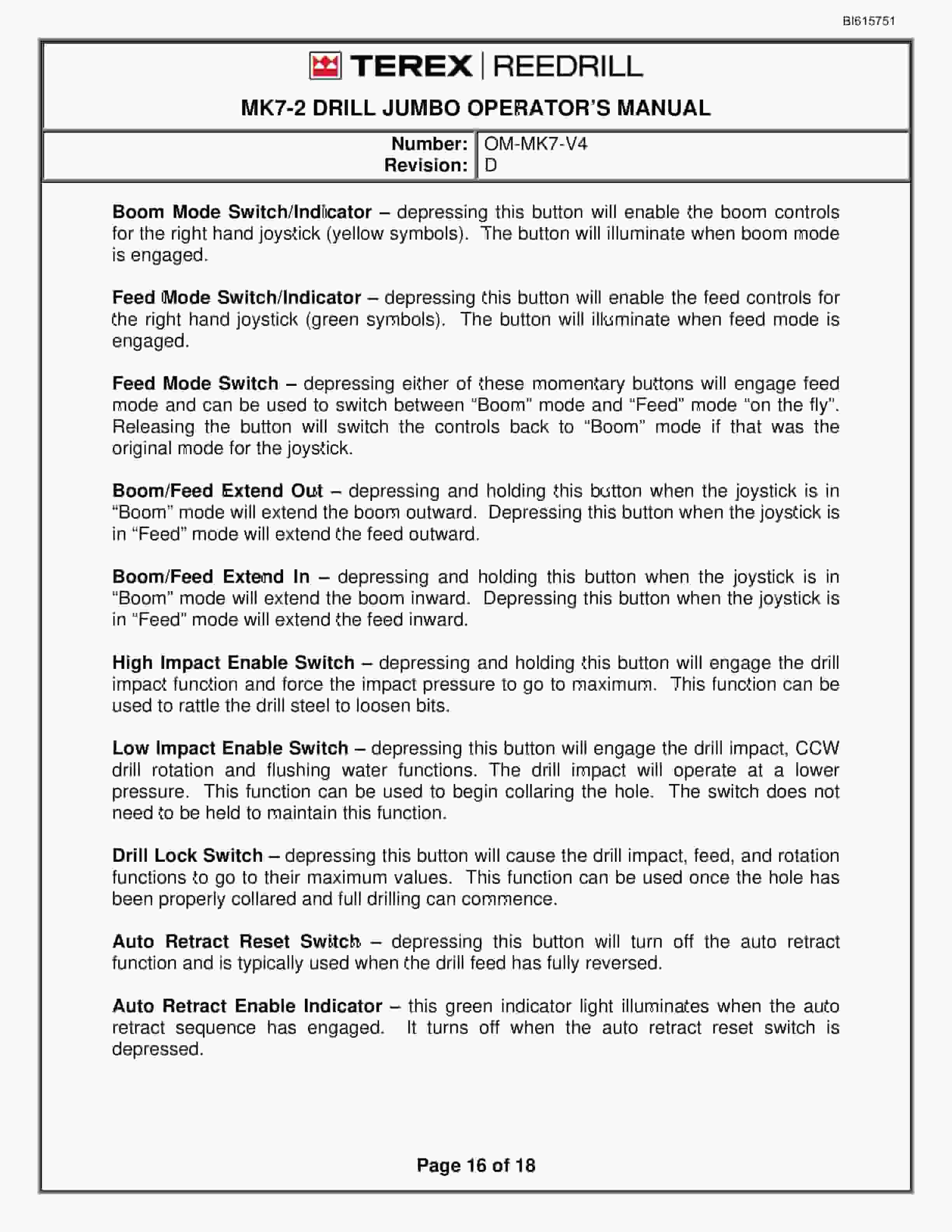 Bucyrus MK7-2 Drilling Equipment Technical Manual BI615751 3 Bucyrus MK7-2 Drilling Equipment Technical Manual BI615751 - Image 3