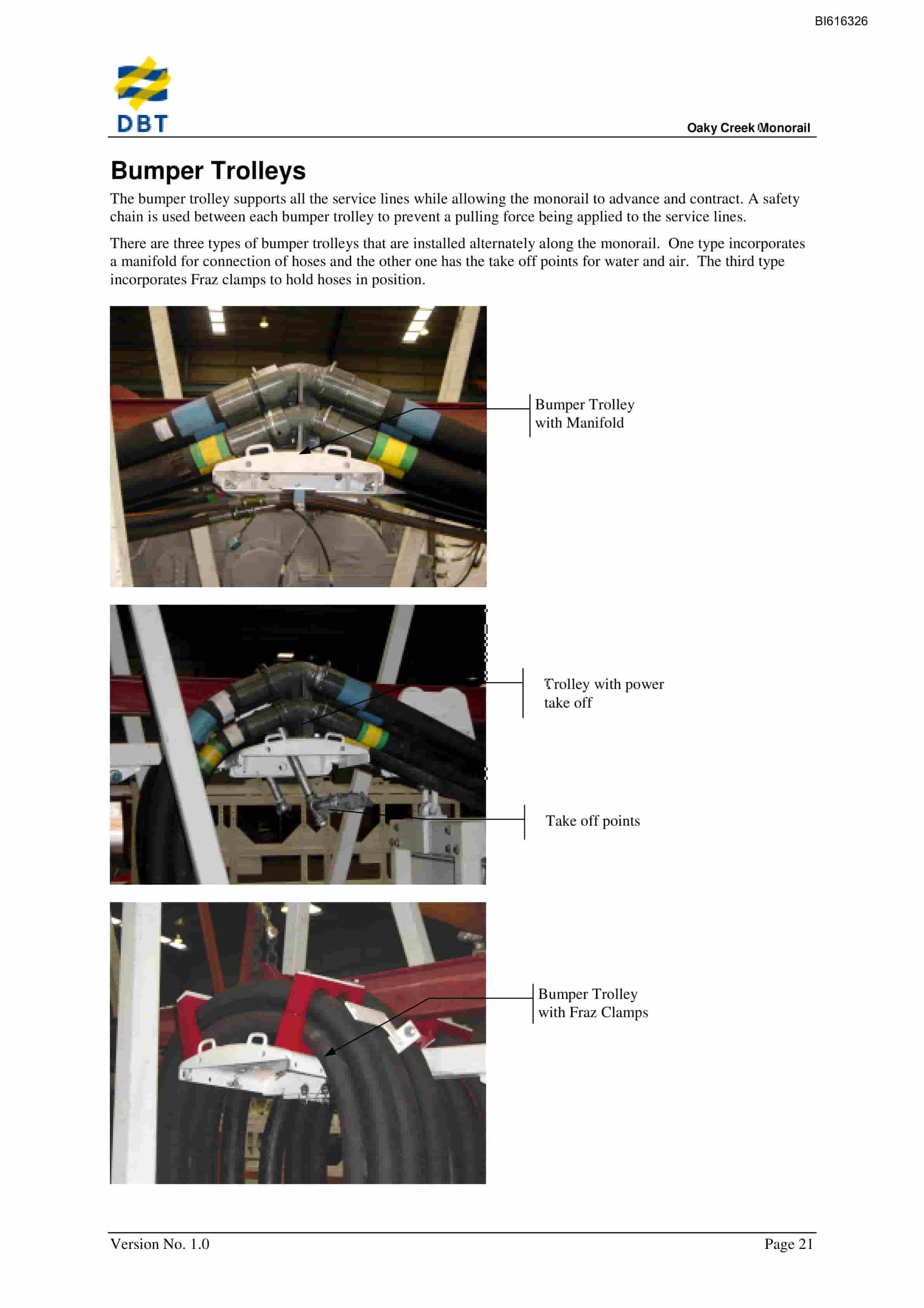 Bucyrus Monorail Technical Manual BI616326-5