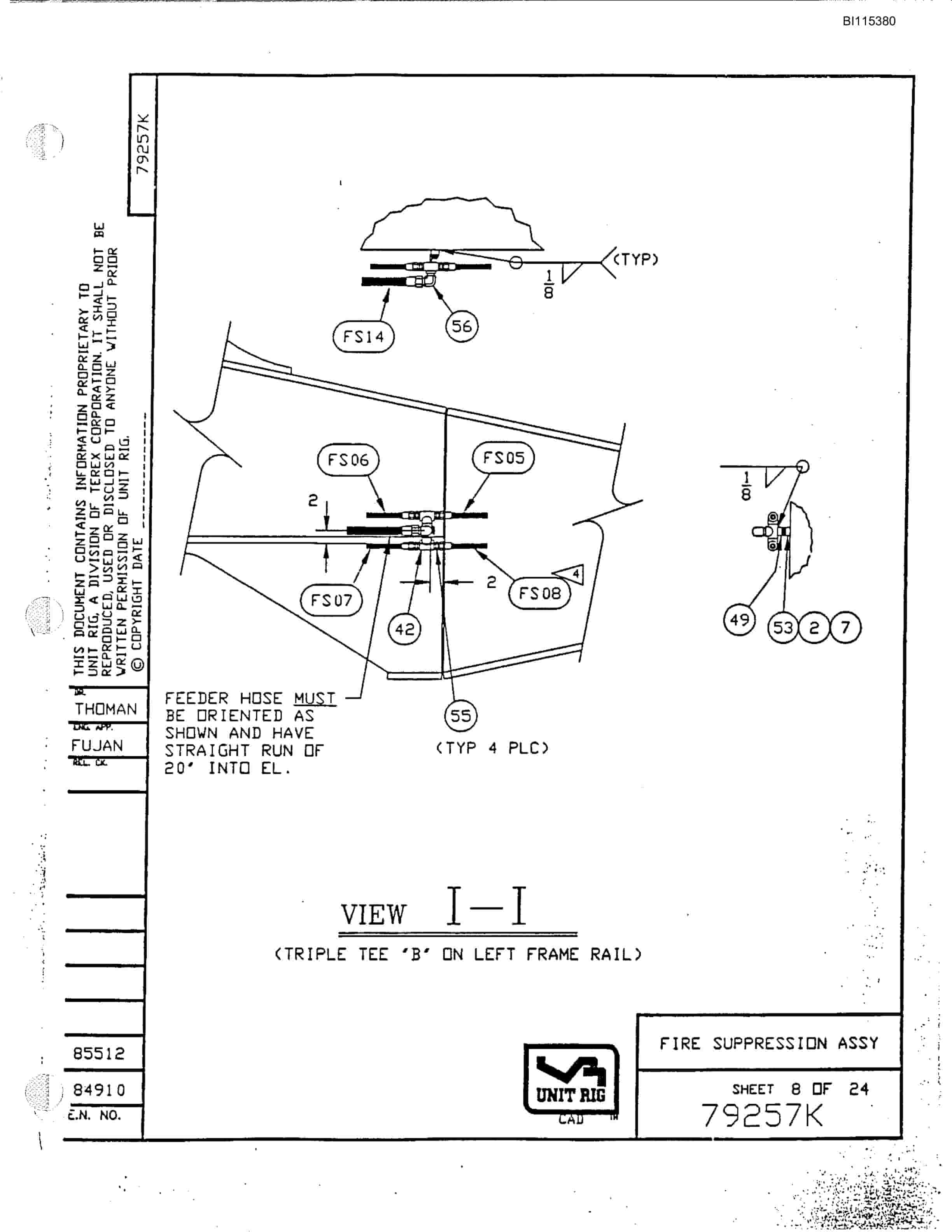 Bucyrus MT-3700 Parts Catalog BI115380-2