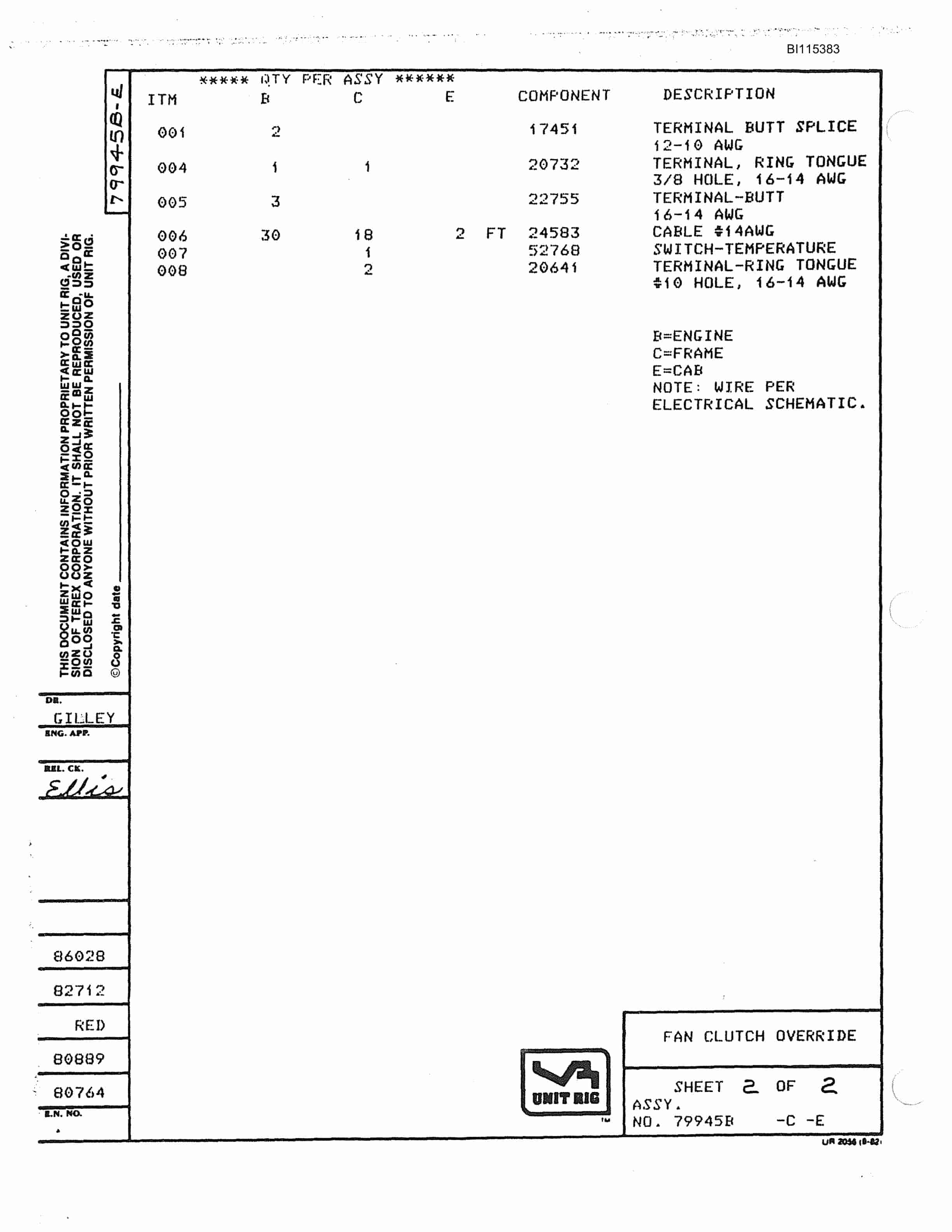 Bucyrus MT-4000 Parts Catalog BI115383 2 Bucyrus MT-4000 Parts Catalog BI115383 - Image 2