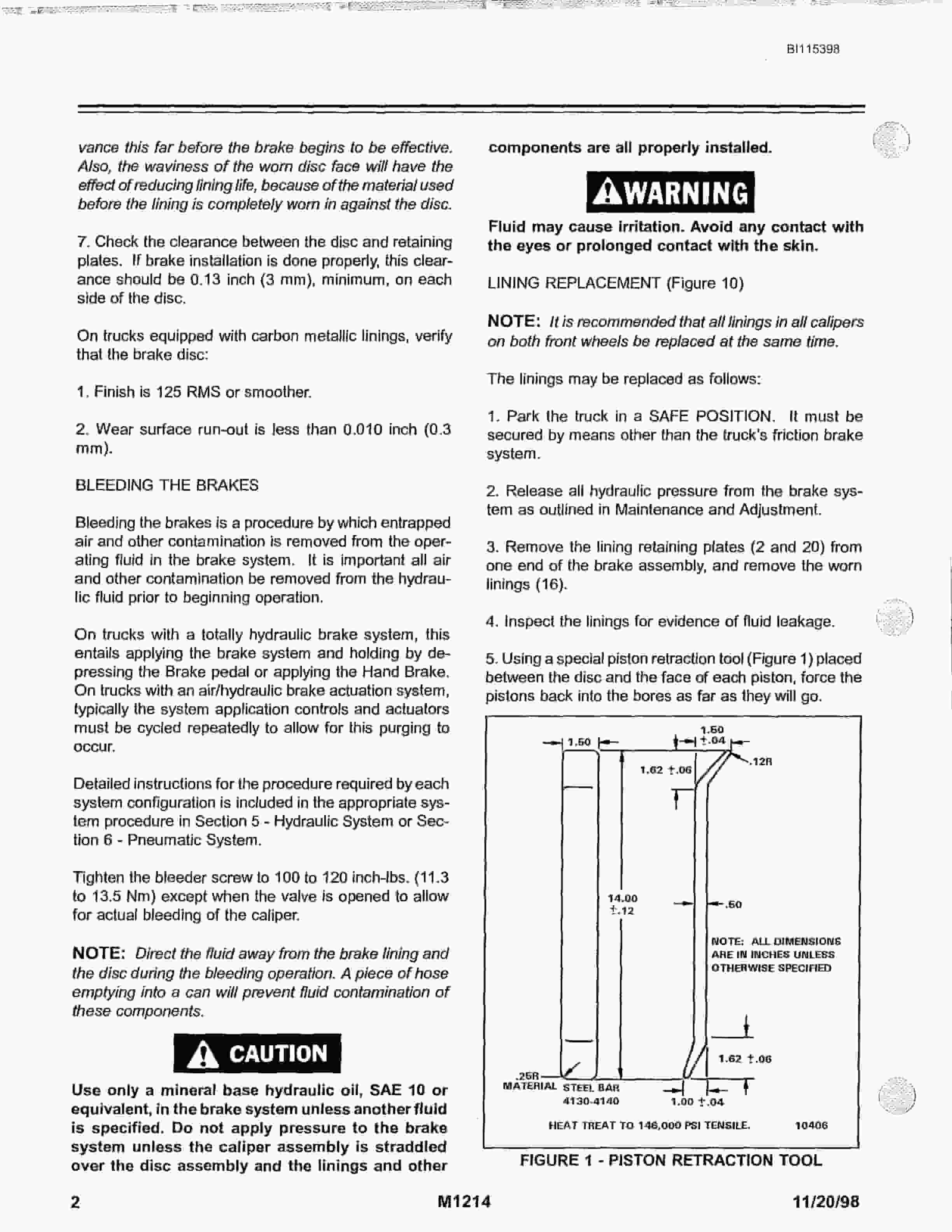 Bucyrus MT-4400AC Technical Manual BI115398-5