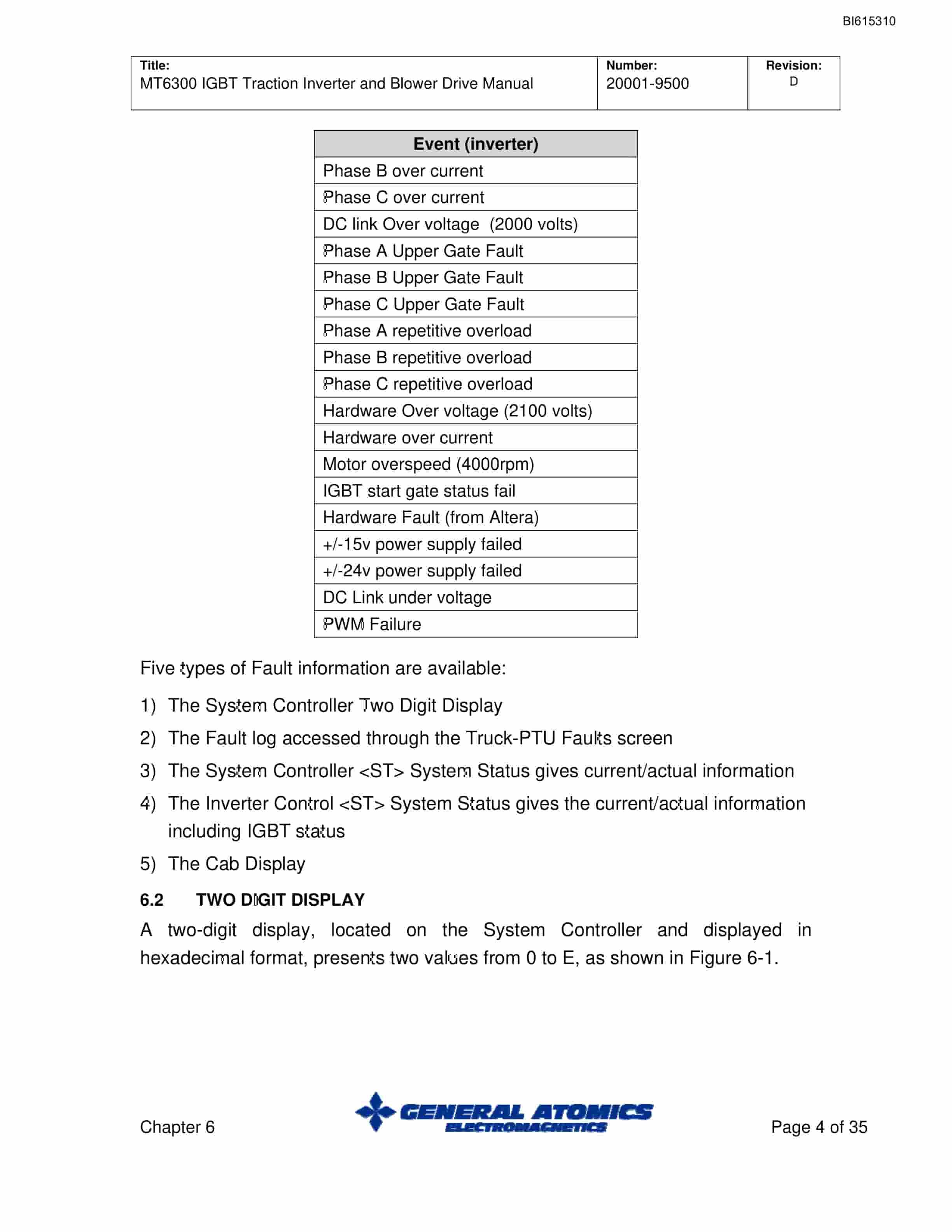 Bucyrus MT6300AC Drive System Technical Manual BI615310 2 Bucyrus MT6300AC Drive System Technical Manual BI615310 - Image 2