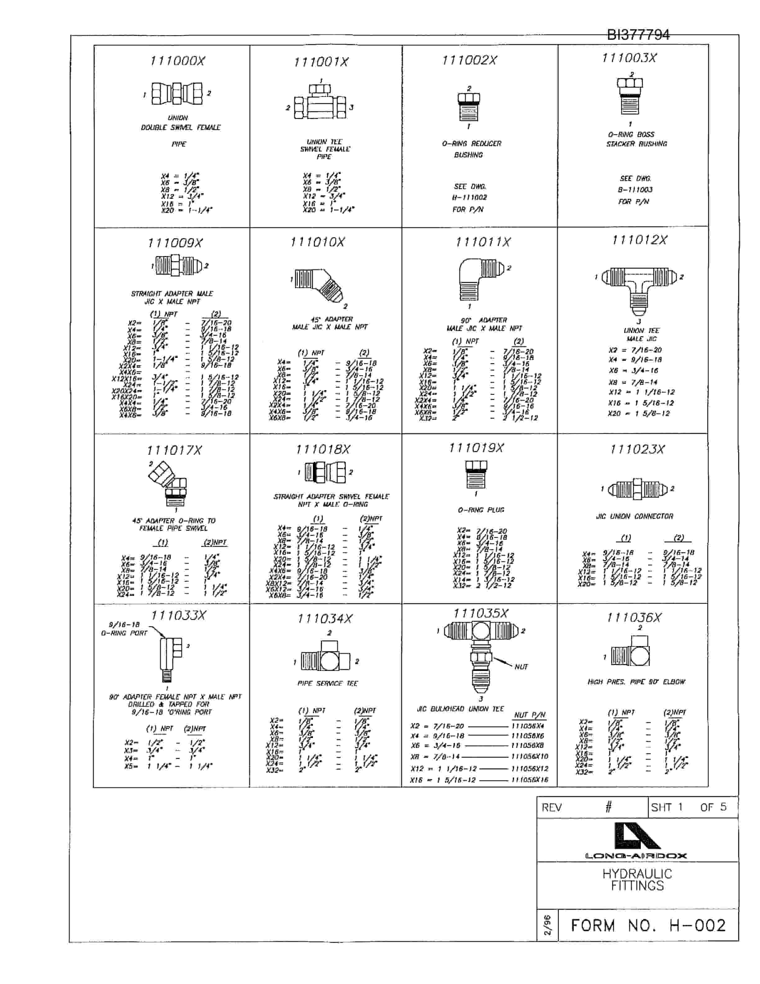 Bucyrus MUTT-60H Parts Catalog BI377794-2