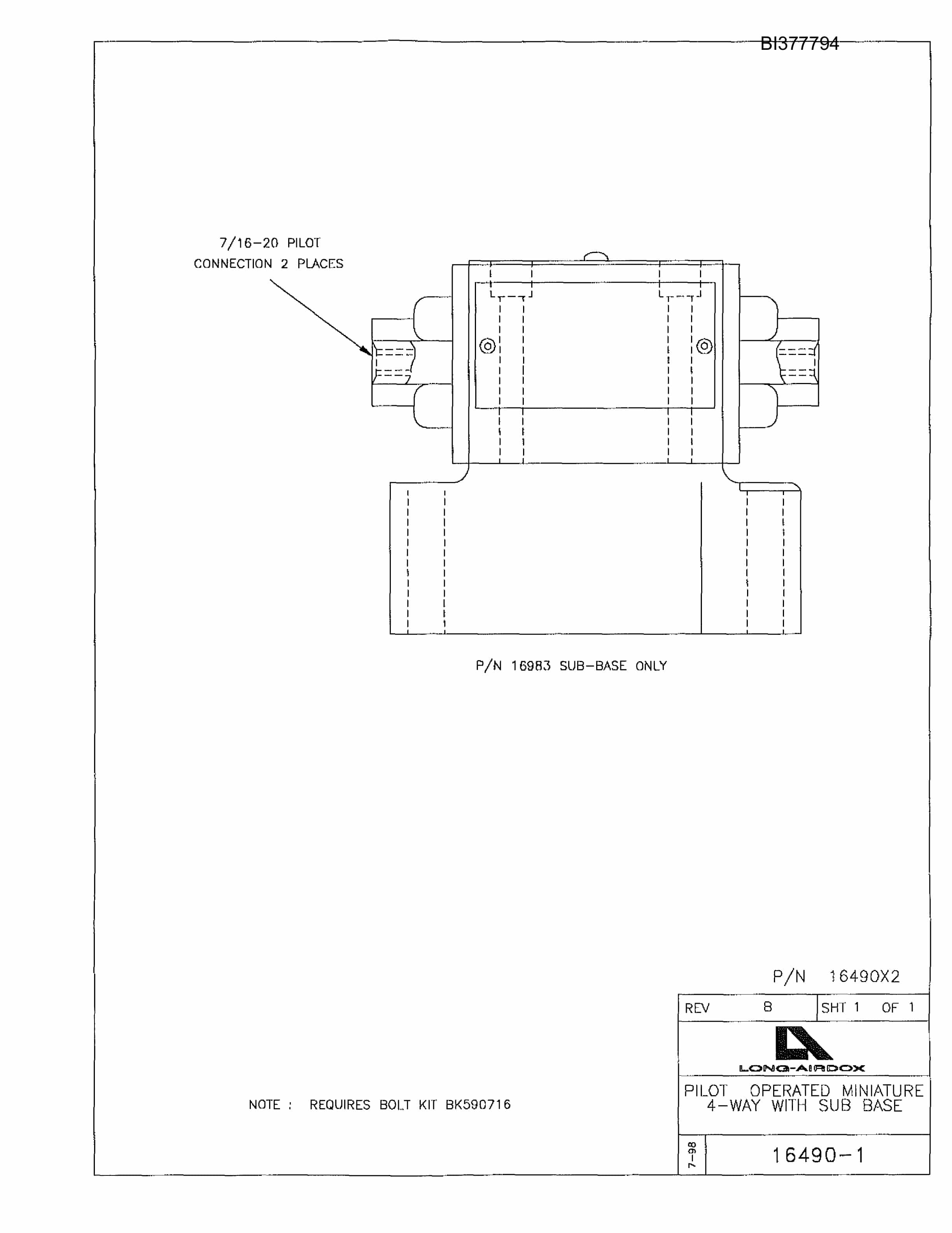 Bucyrus MUTT-60H Parts Catalog BI377794-4