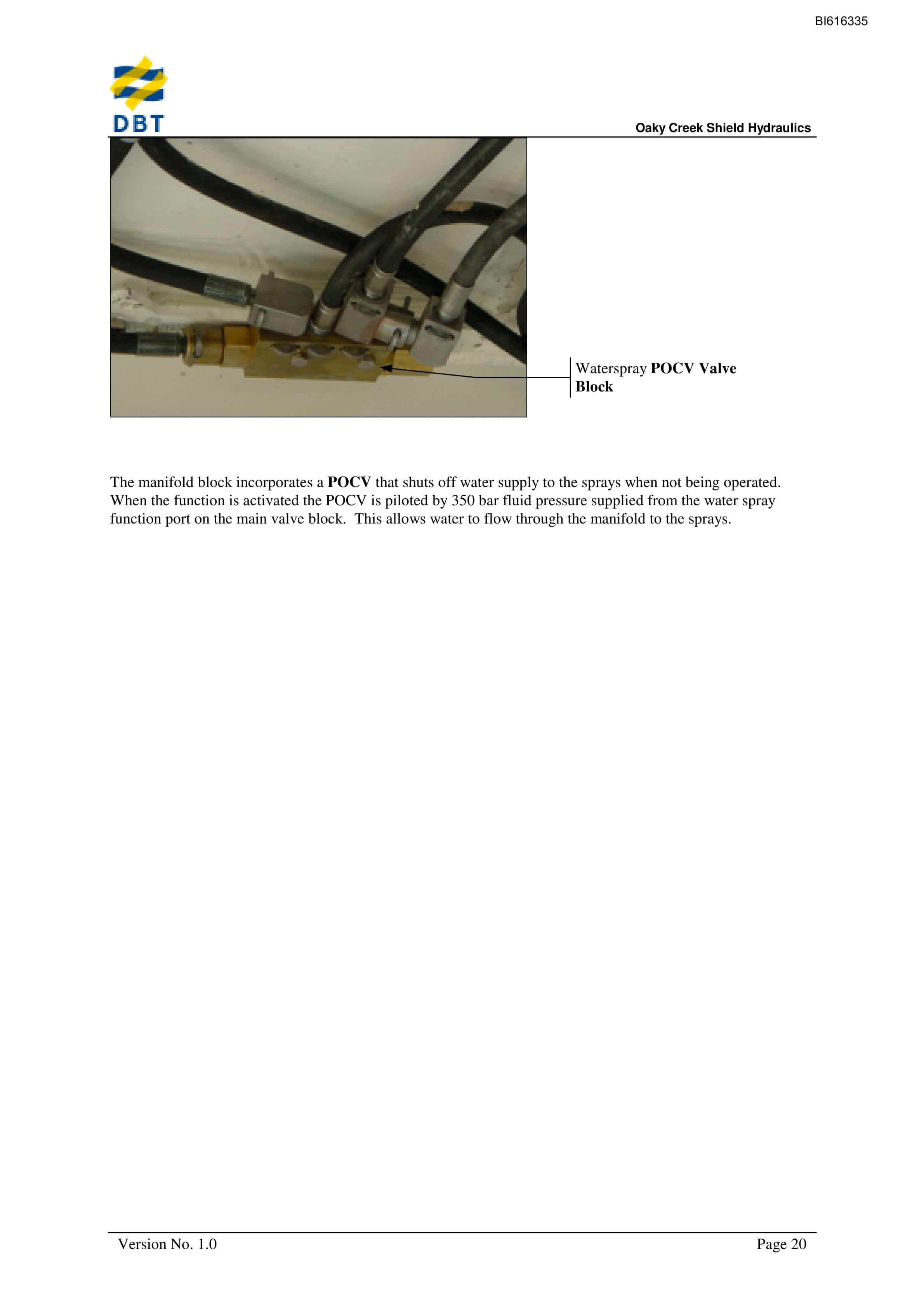 Bucyrus Oaky Creek Coal Shield Hydraulics Technical Manual BI616335-4