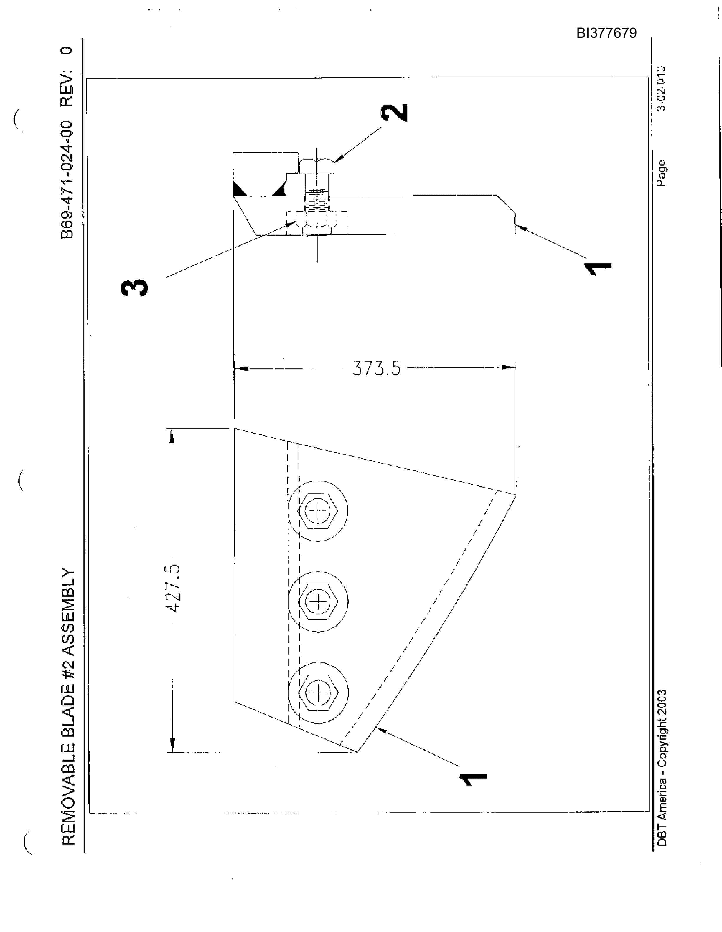 Bucyrus Oxbow Sanborne Creek Parts Catalog BI377679-3