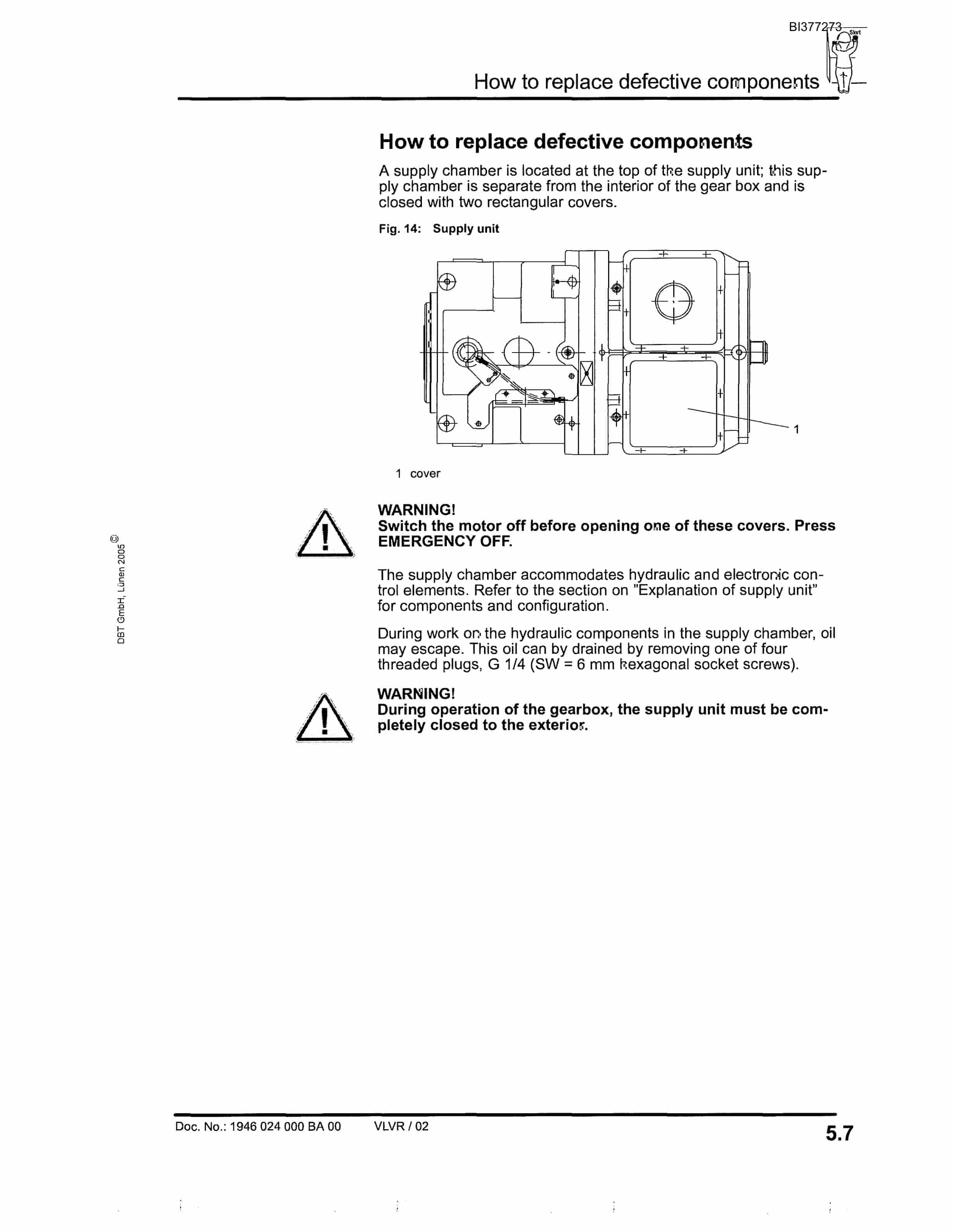 Bucyrus P-45 CST Gearbox Technical Manual BI377273-2