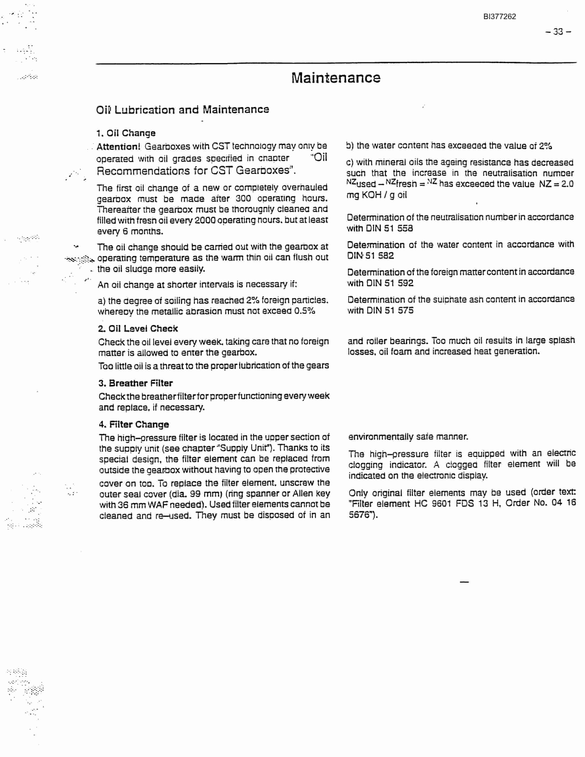 Bucyrus P-45 CST Power Unit Technical Manual BI377262-5