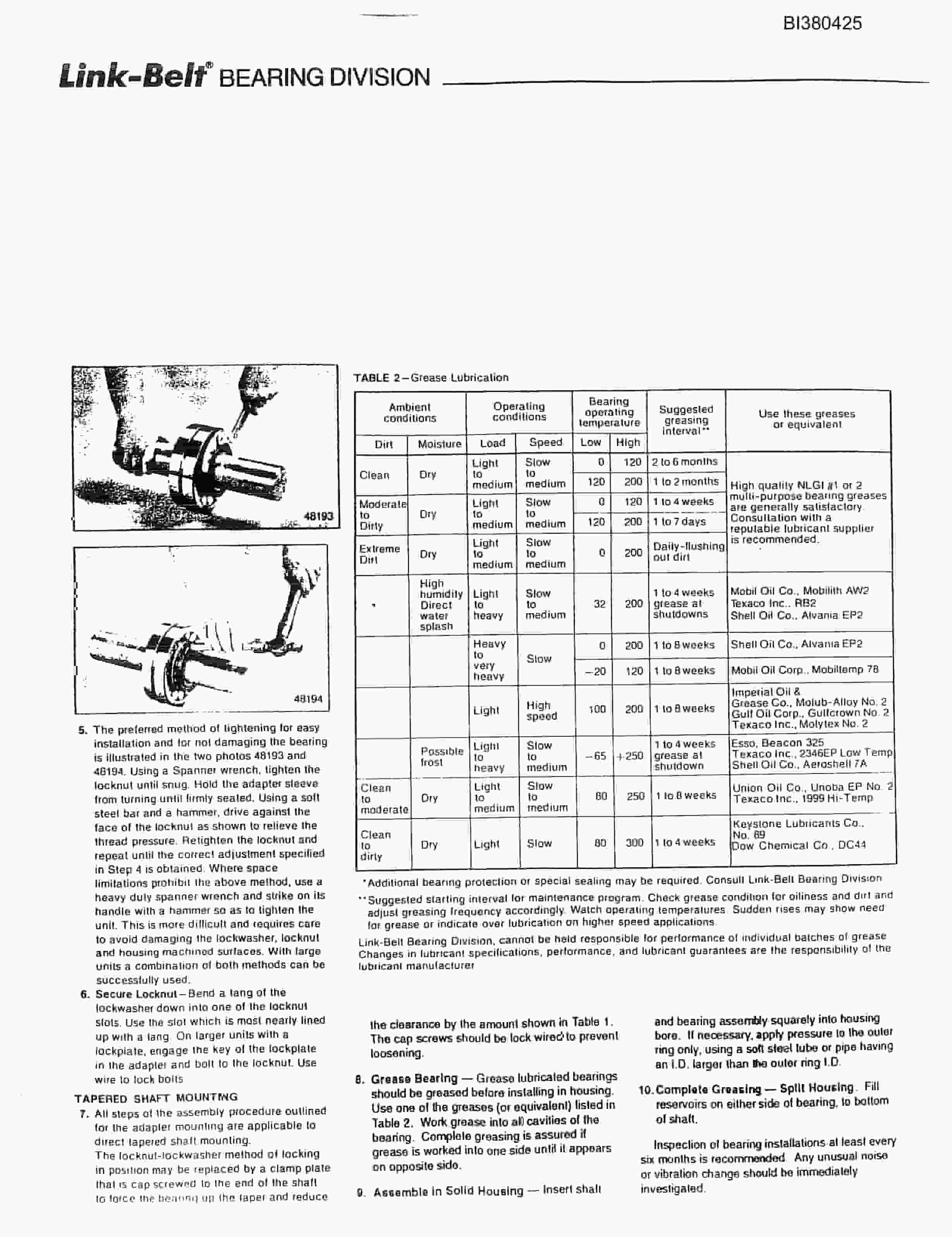 Bucyrus Paramont Coal Parts Catalog BI380425-2