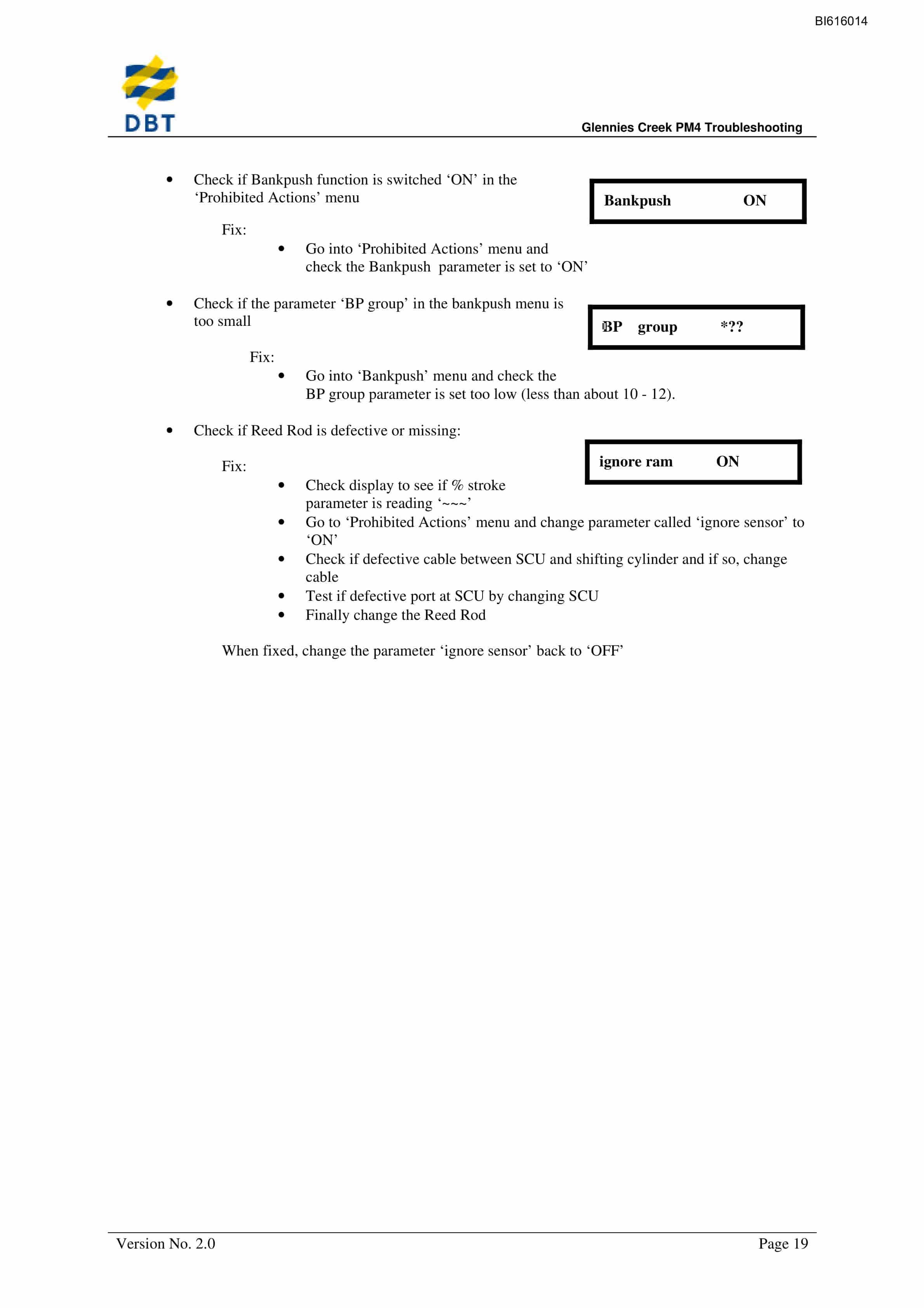 Bucyrus PM4 Troubleshooting Technical Manual BI616014-5