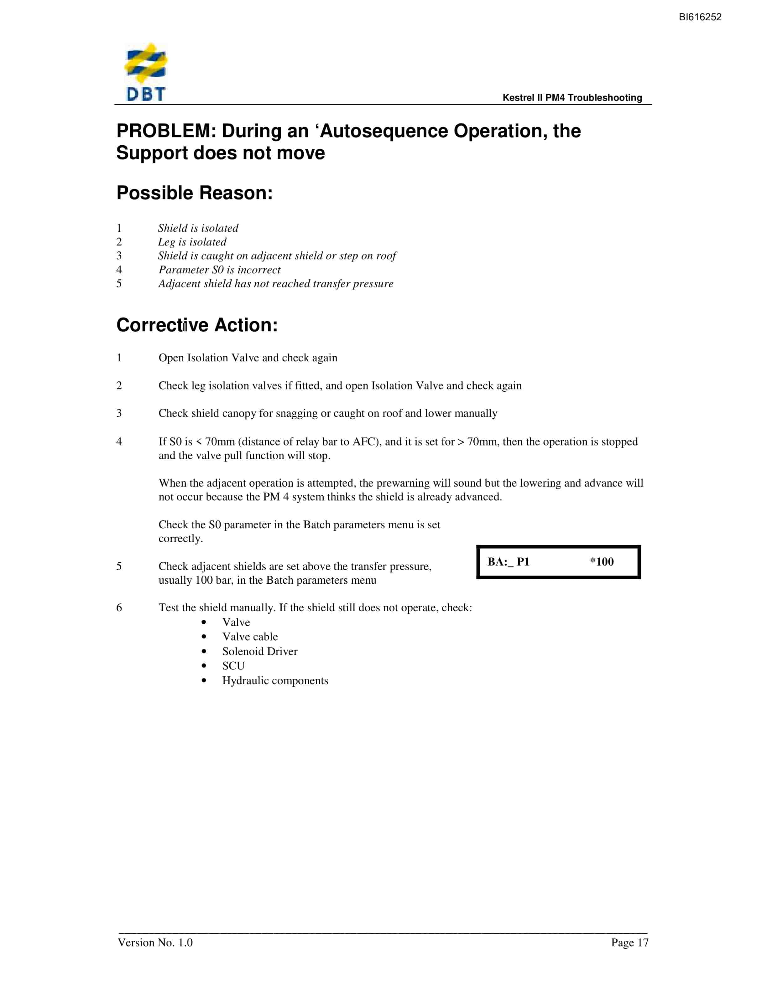Bucyrus PM4 Troubleshooting Technical Manual BI616252-4