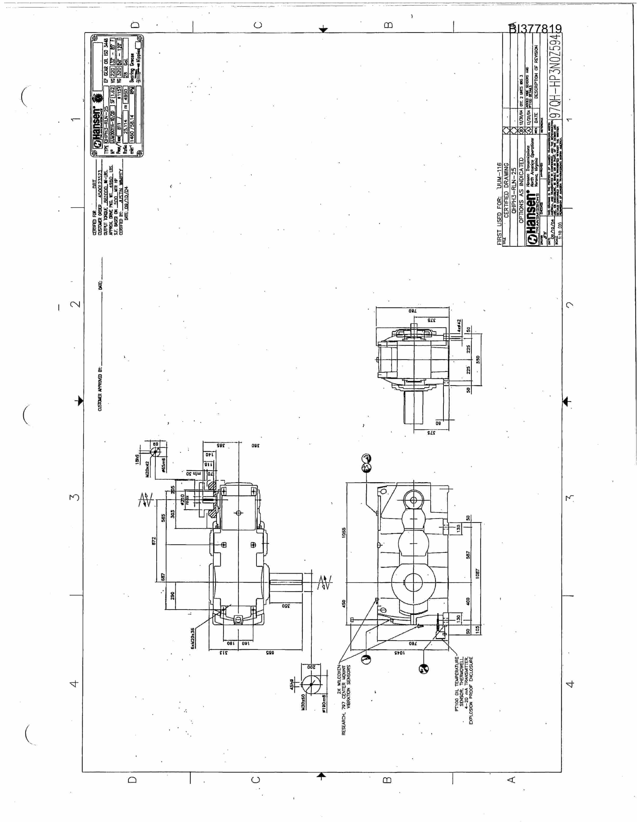 Bucyrus Preliminary Parts Catalog BI377819-4
