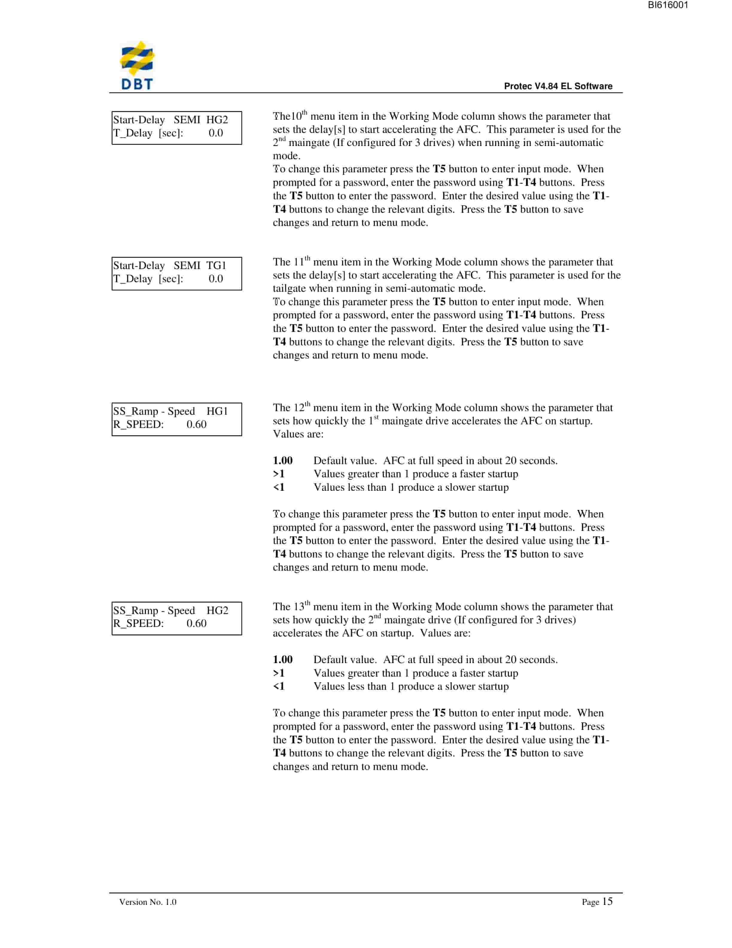 Bucyrus Protec Software V 4.84EL Technical Manual BI616001-4
