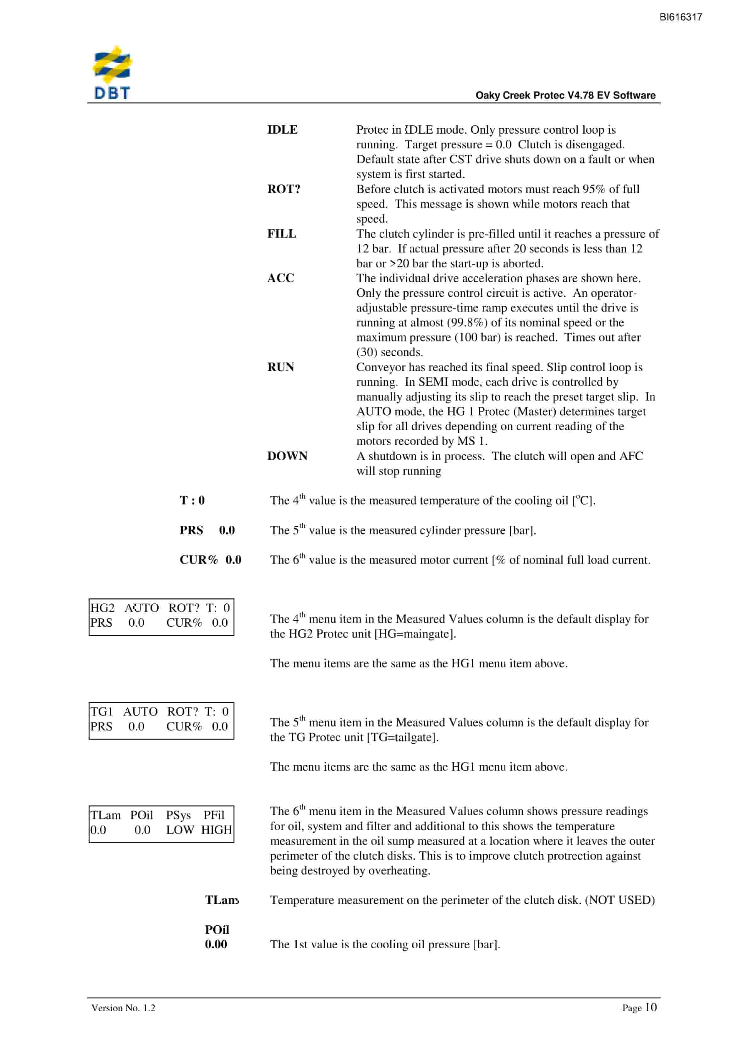 Bucyrus Protec Software V4.78ev Technical Manual BI616317-2