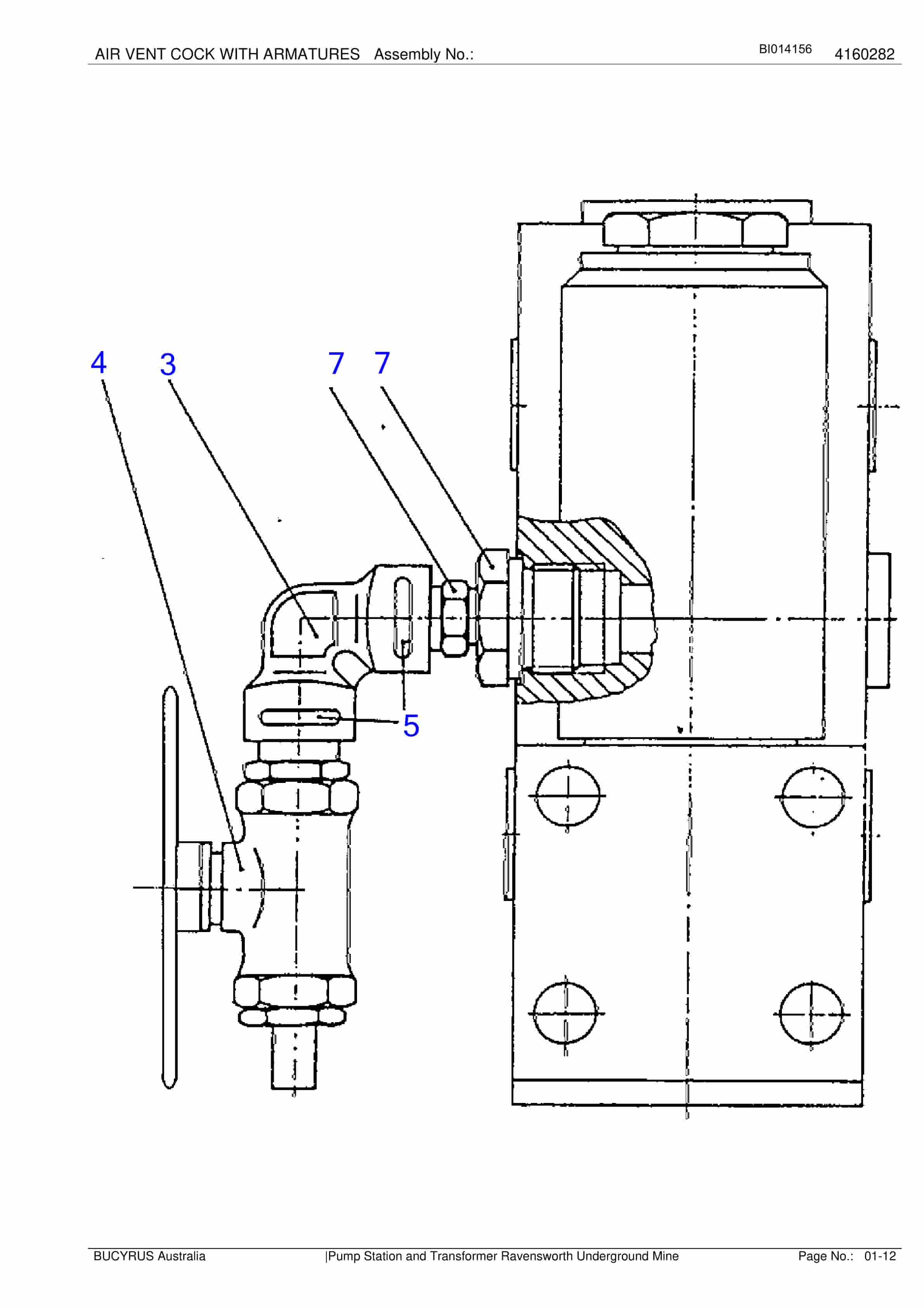 Bucyrus Pump Station And Transformer Parts Manual BI014156-3