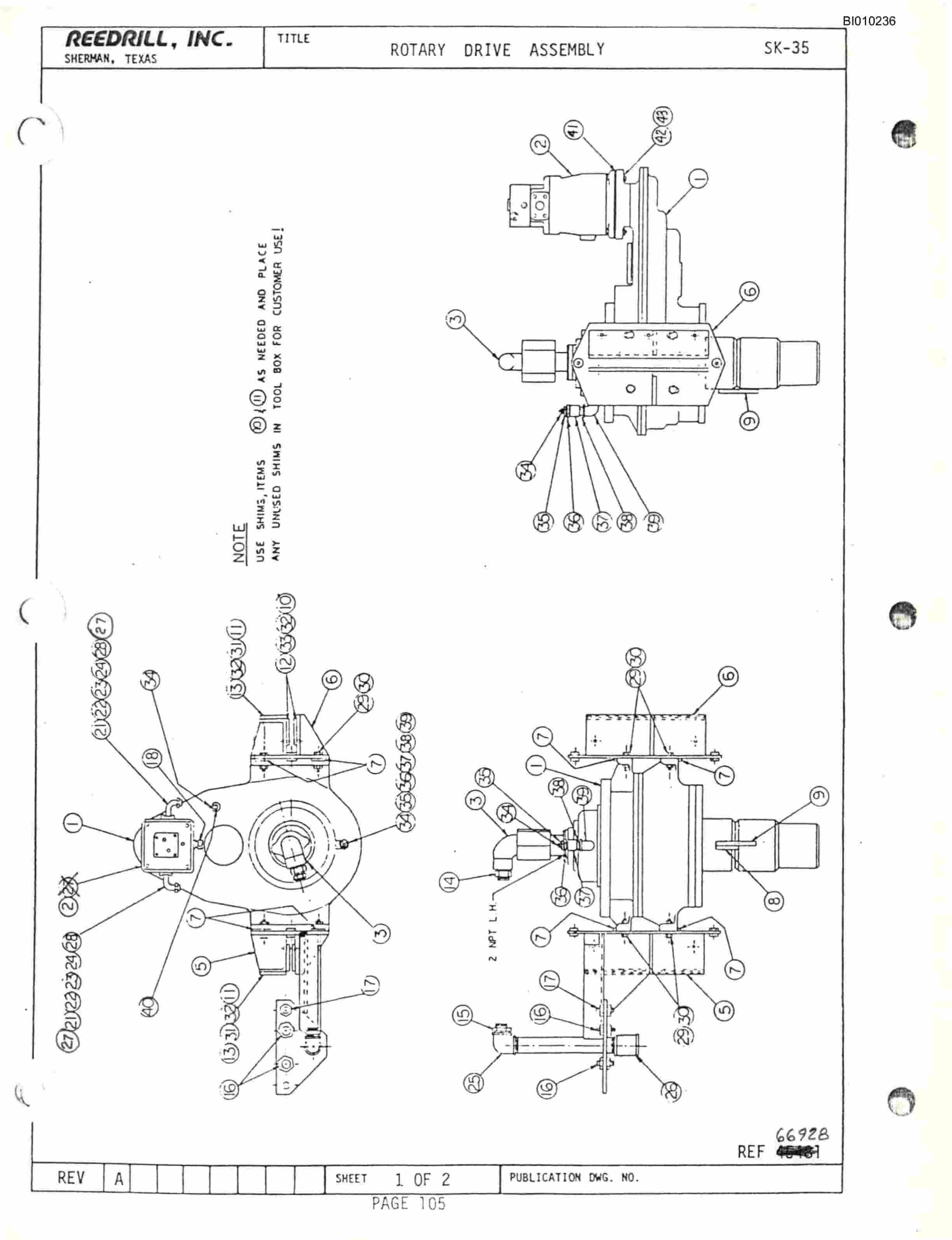 Bucyrus R-60 Parts Catalog BI010236-2