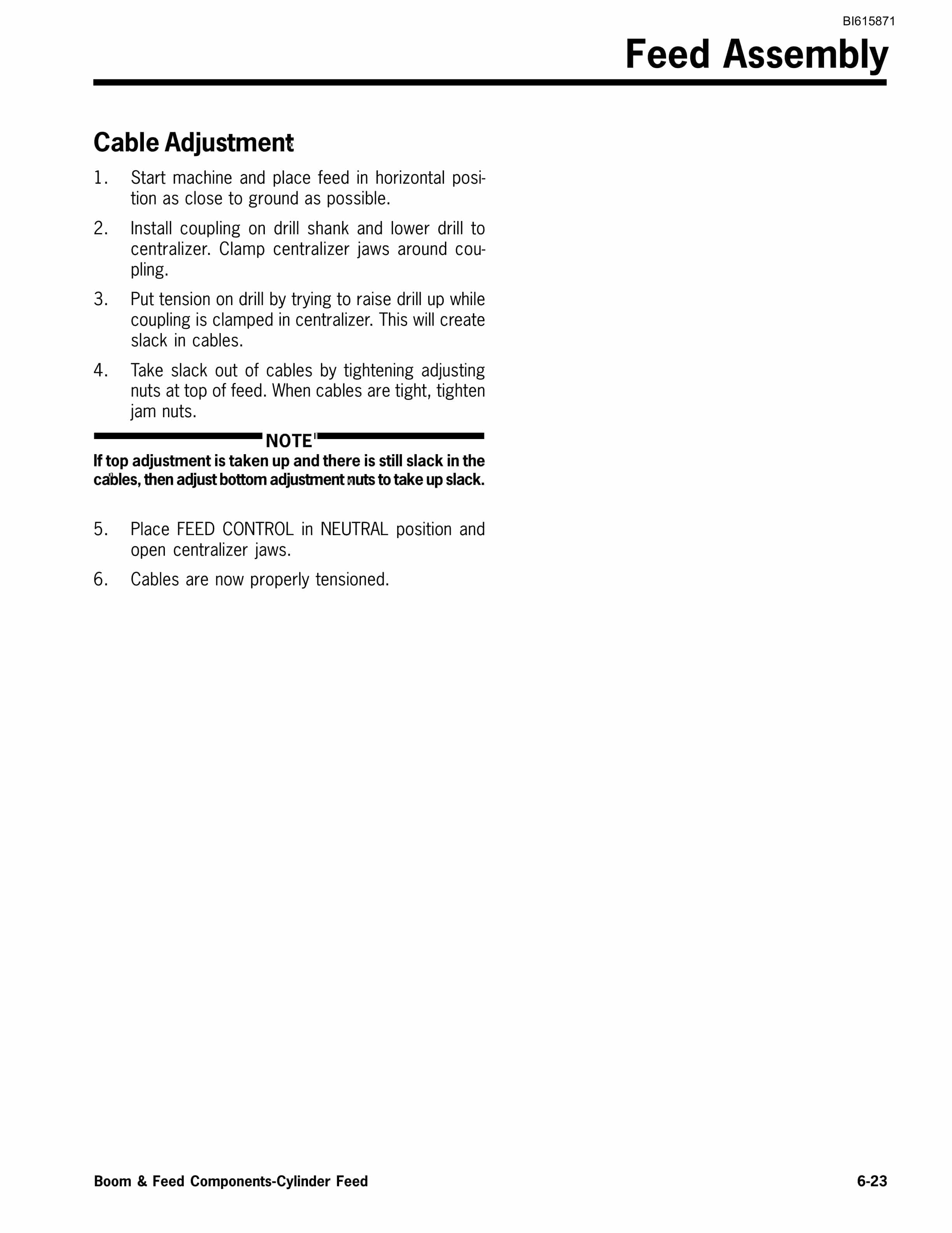Bucyrus R20 Hydraulic Track Drill Service Manual BI615871-2