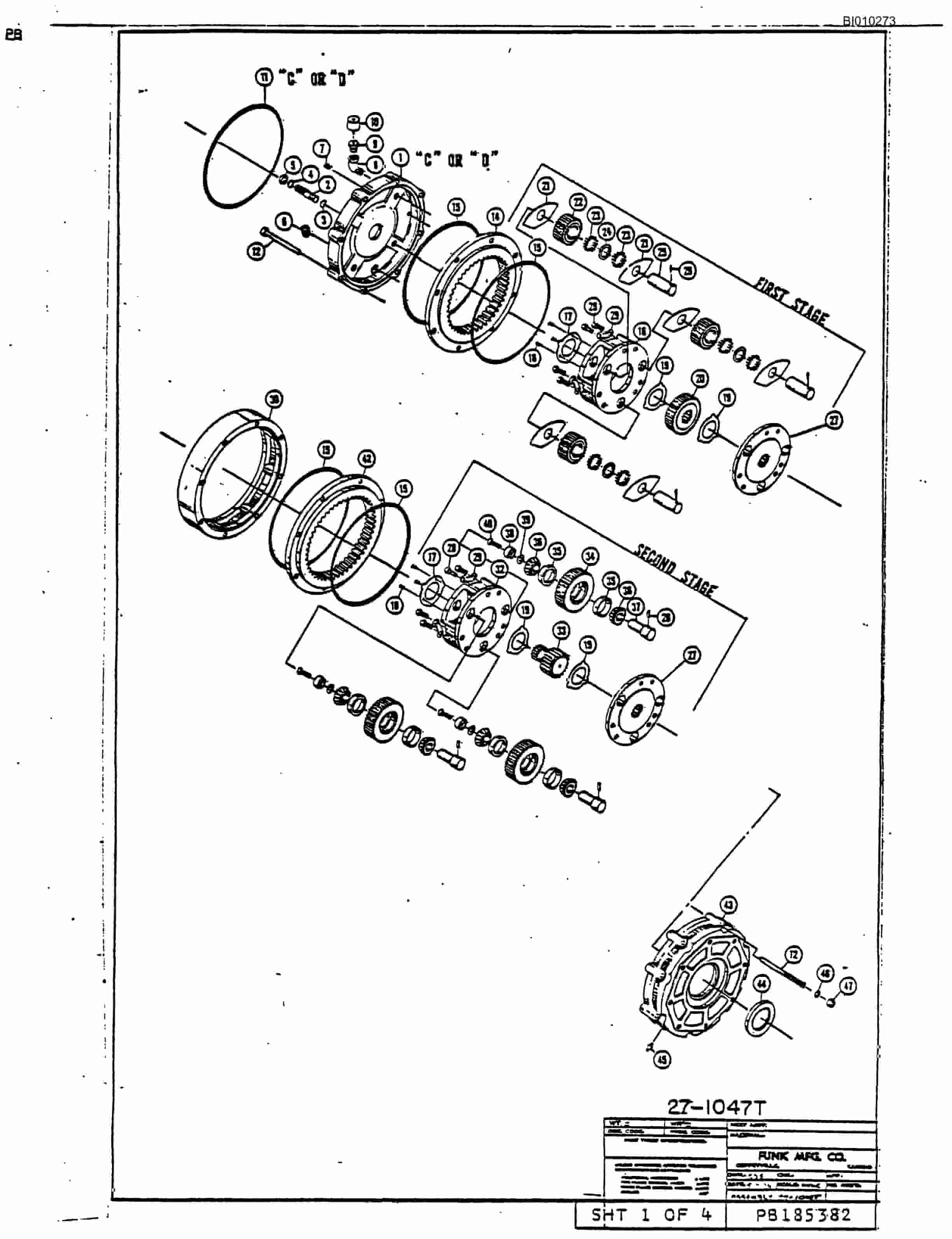 Bucyrus RDC-16 Blasthole Drill Parts Catalog BI010273-2